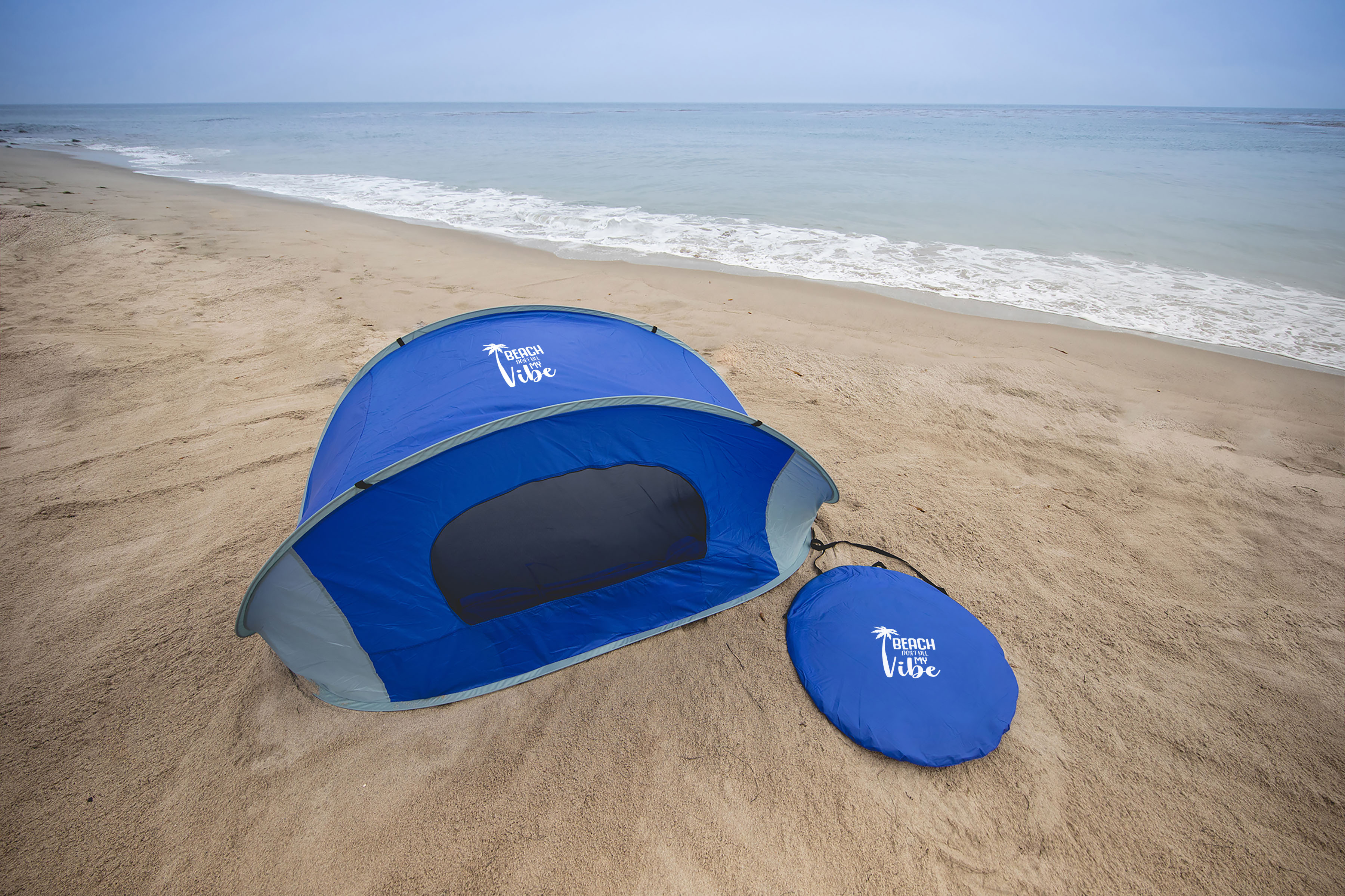 Beach Sayings Beach Don't Kill My Vibe - Manta Portable Beach Tent
