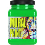 GREEN NEON MURAL PAINT PINT SCREAMING