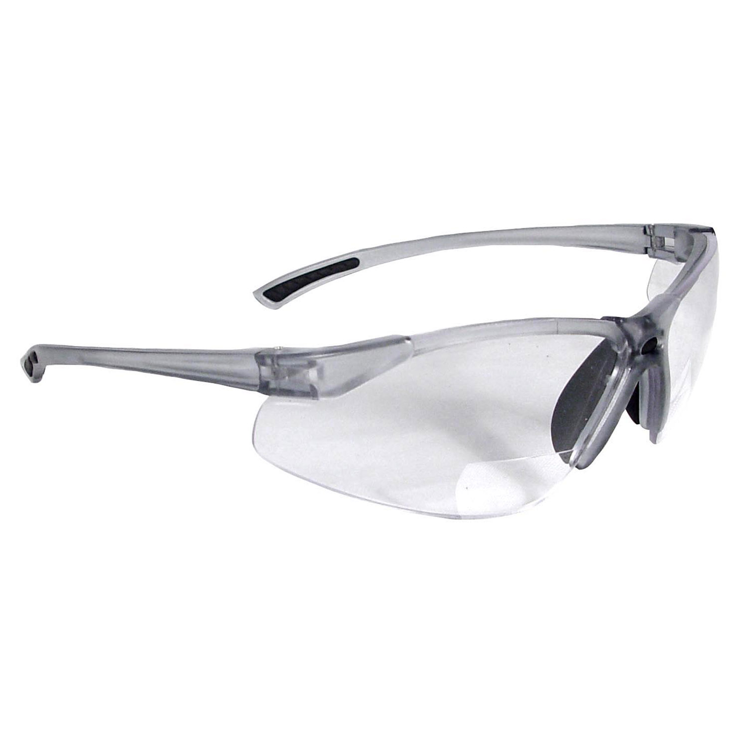 C2 Bi-Focal Safety Eyewear - Smoke Frame - Clear Lens - 1.0 Diopter
