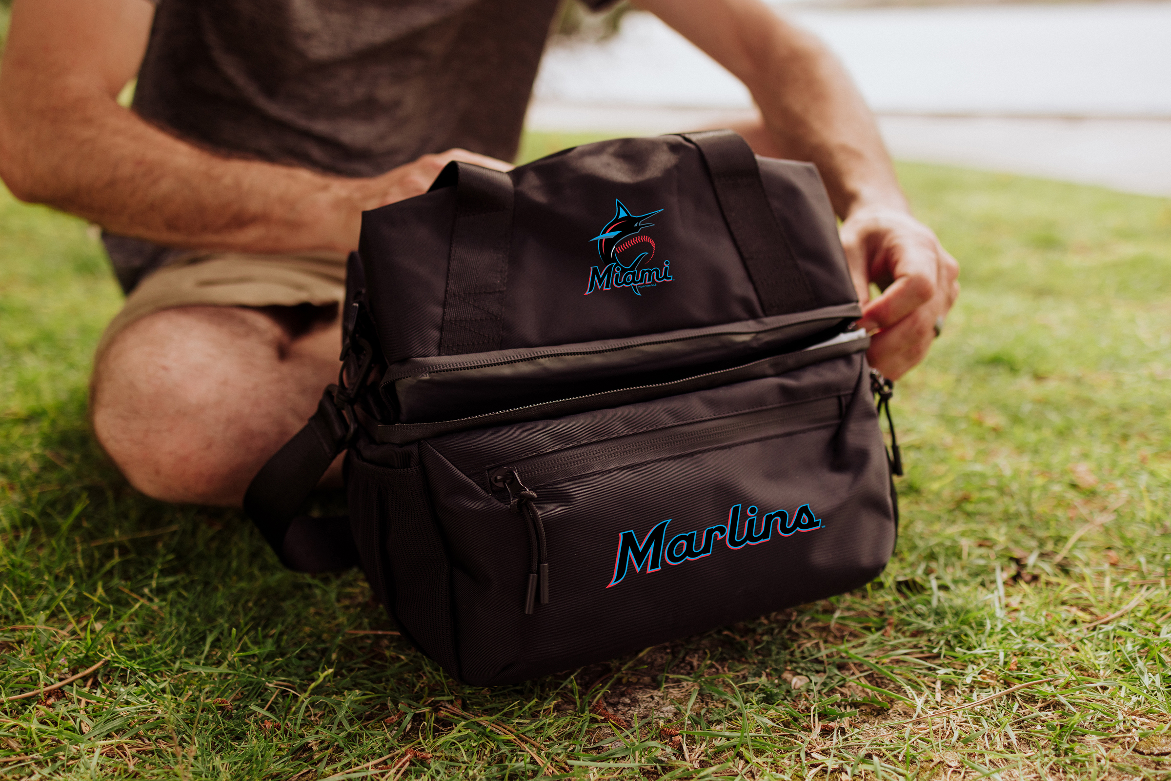 Miami Marlins - Tarana Recycled Lunch Bag Cooler with Utensils