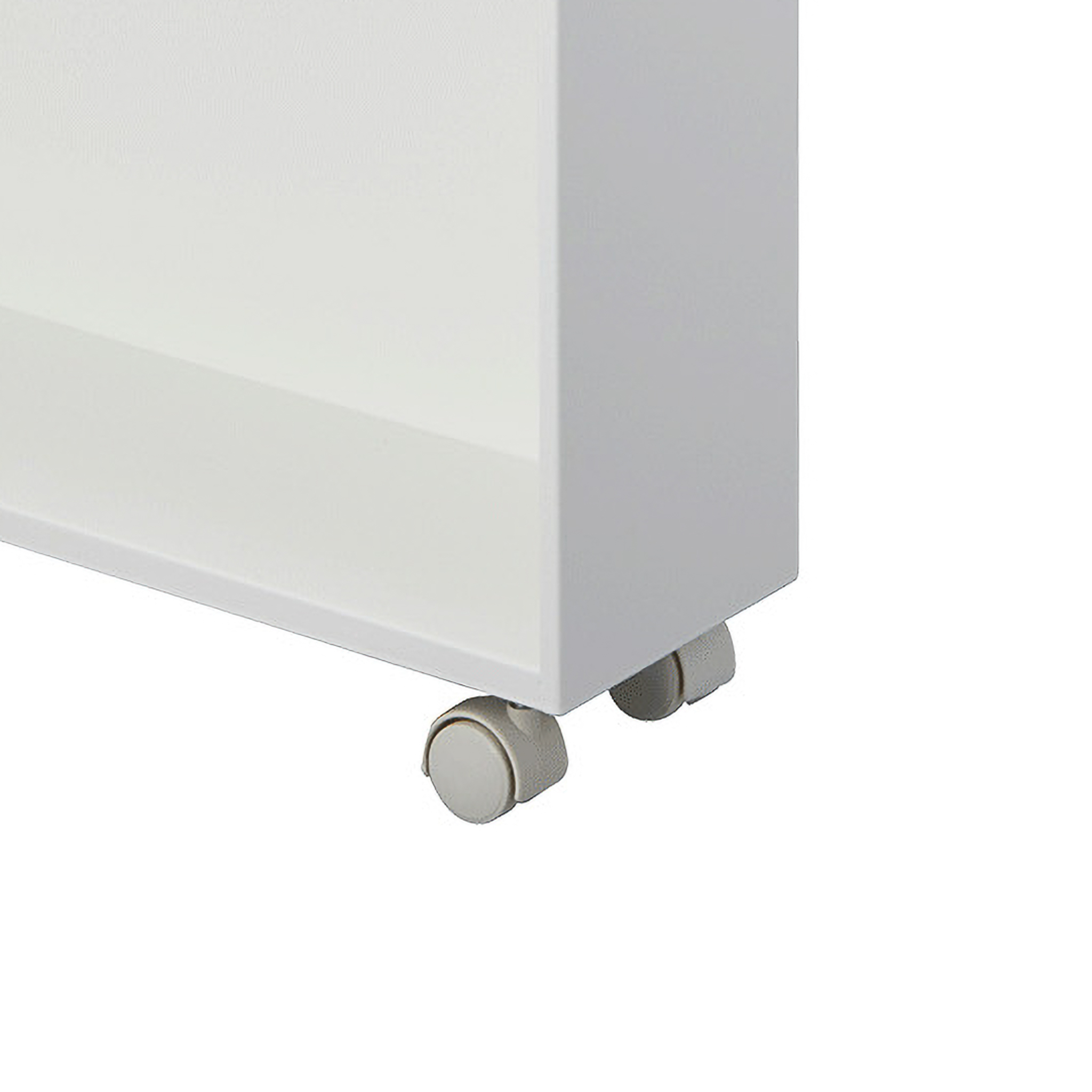 Semi-Closed Storage Cart : Equipped with Casters