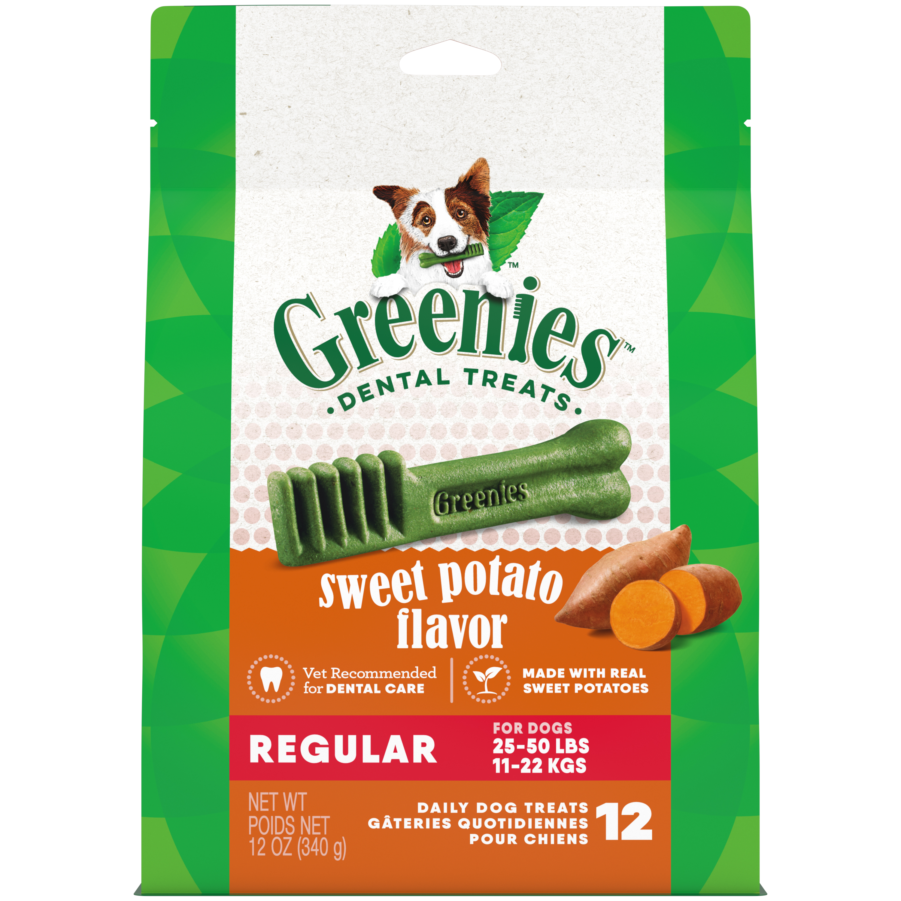 12oz Greenies Regular Sweet Potato Treat Pack - Health/First Aid