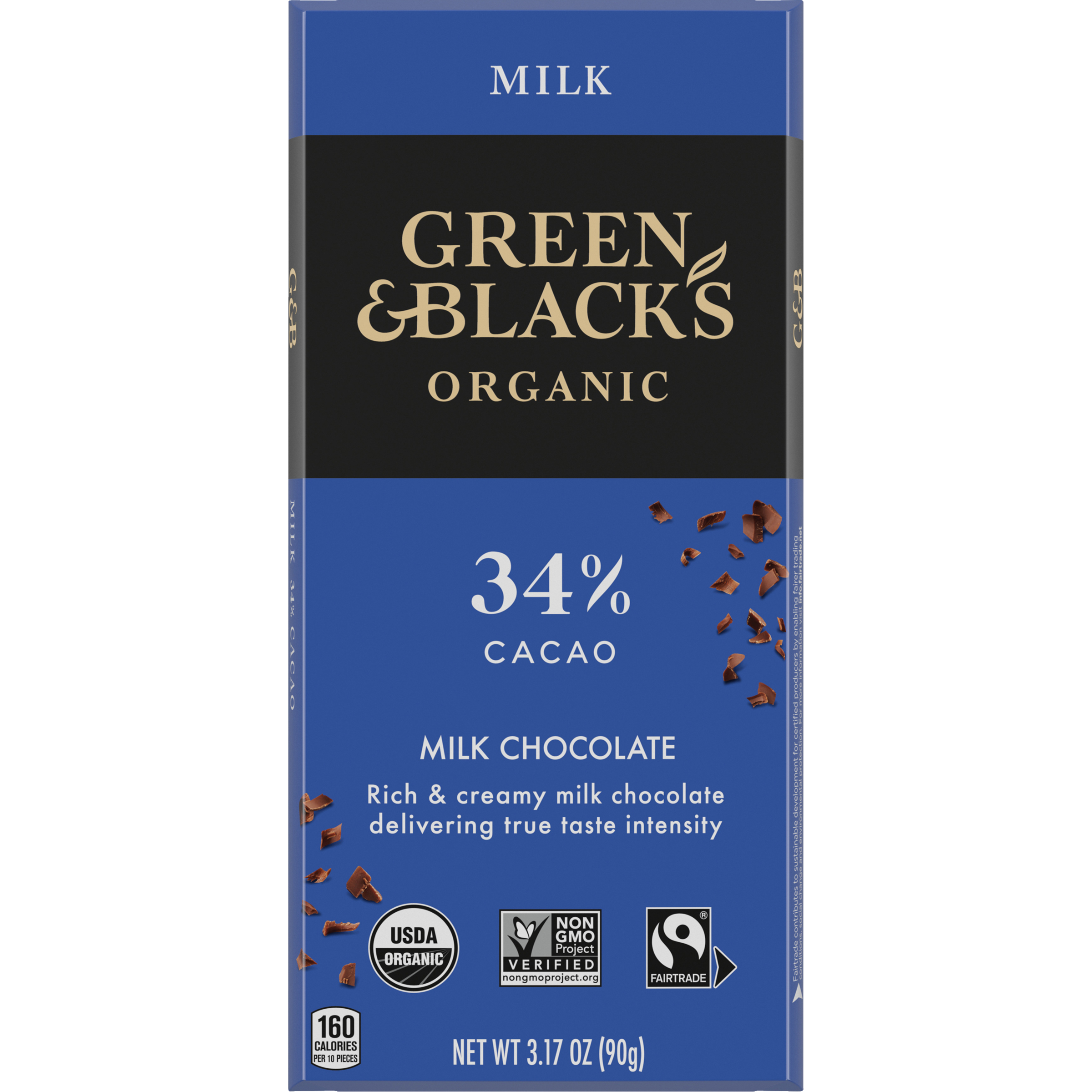 Green & Black's Organic Milk Chocolate Bar, 34% Cacao, 3.17 oz-1