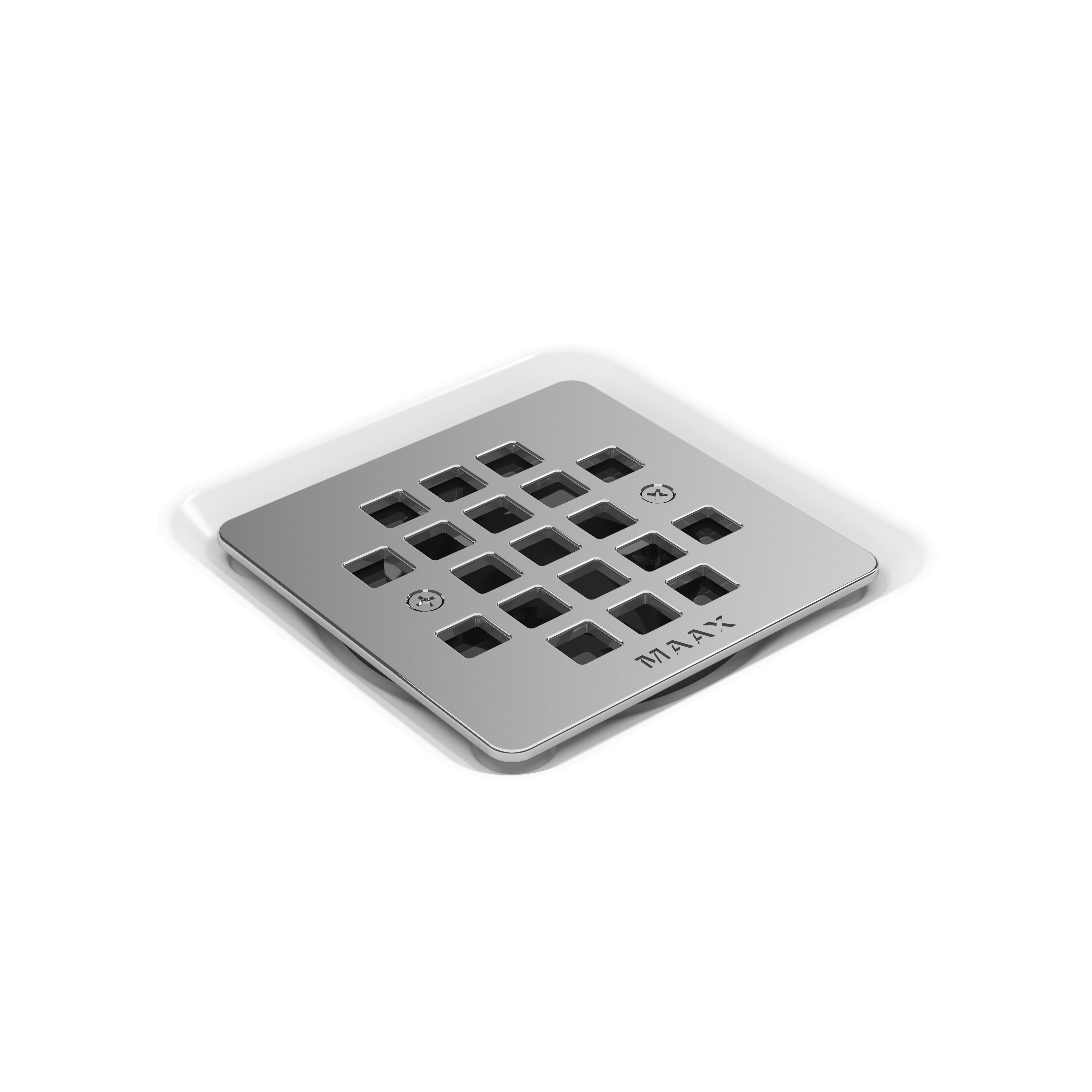 Showercast Porcelain Enamel Alcove Shower Base In Square In Chrome view 8