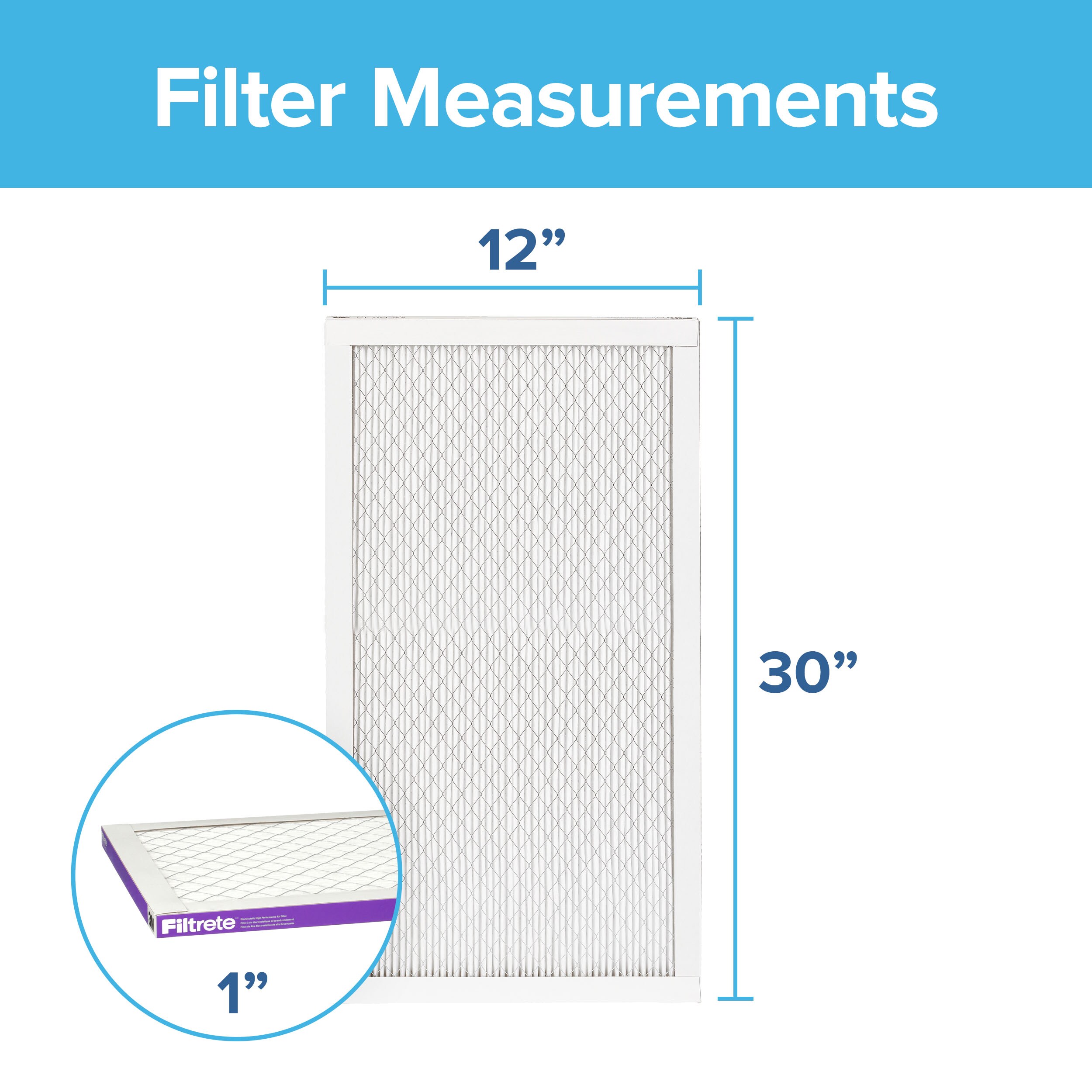 Product Number 2042DC-4 | Filtrete™ High Performance Air Filter 1500 MPR 2042DC-4