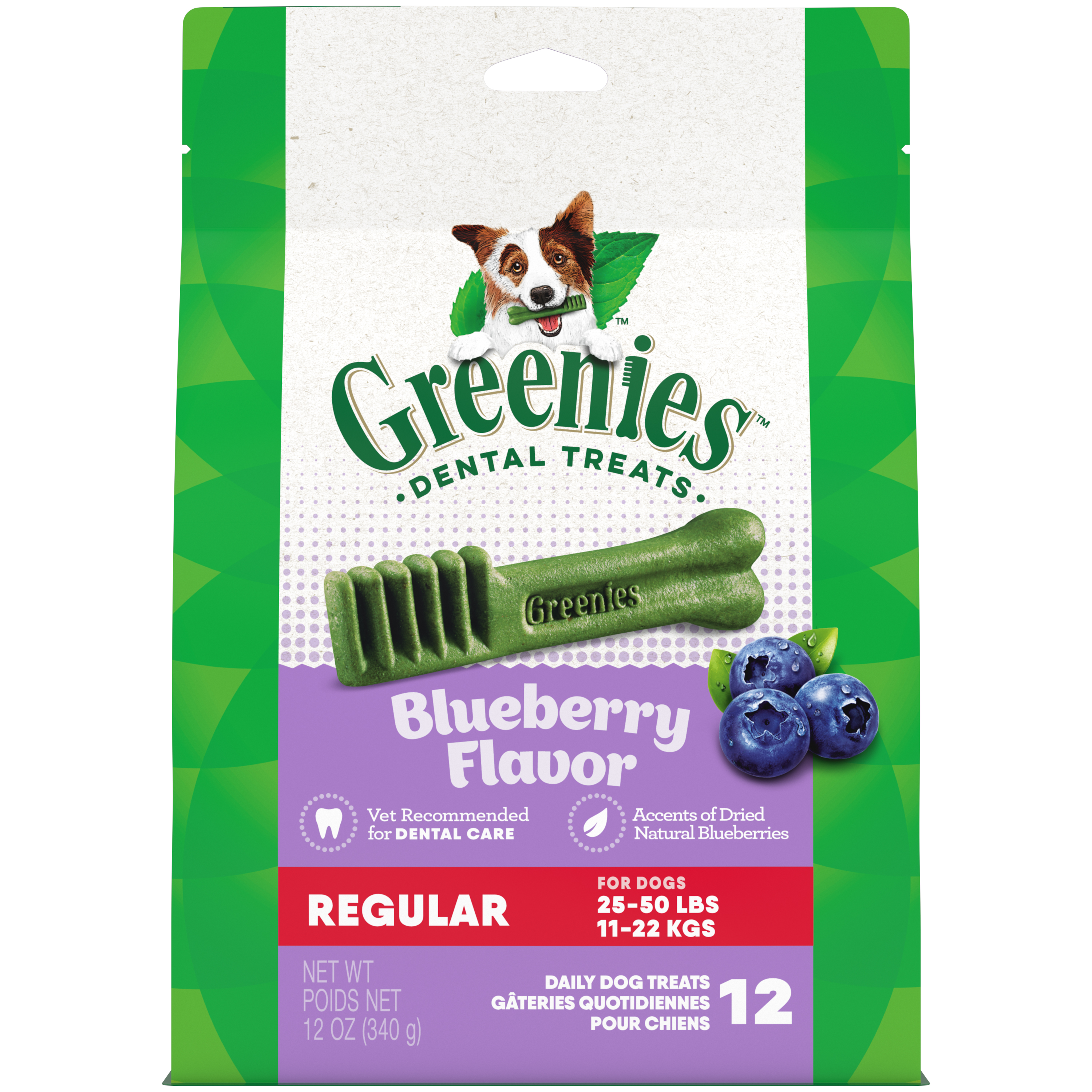 12 oz. Greenies Regular Blueberry Treat Pack - Health/First Aid