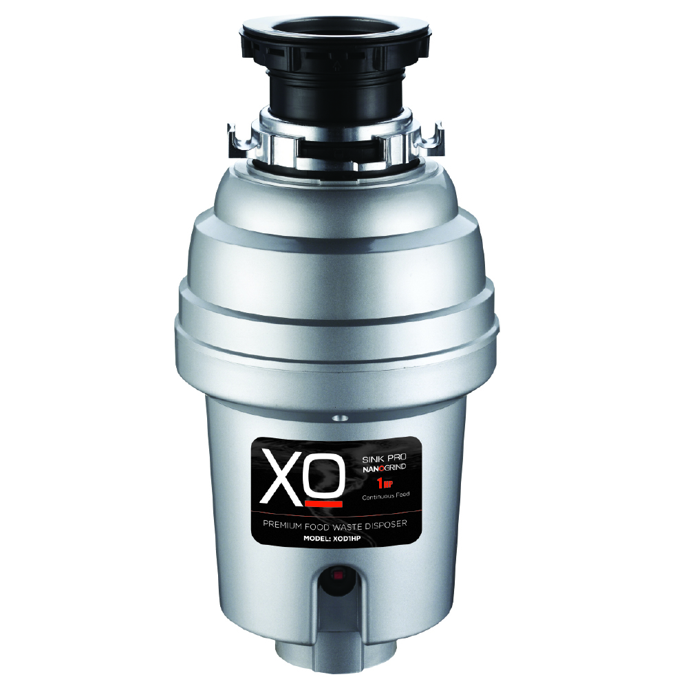 XO Appliances 1 HP Lifetime Warranty, Continuous Feed waste disposal / 3 Bolt mount