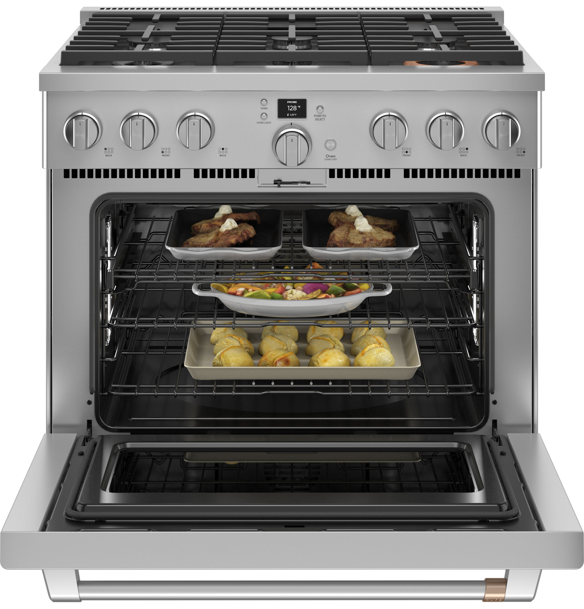 36" Width — 6 Burners — Dual Fuel — Conv — ADA Compliant — Connectable via built-in WiFi view 4
