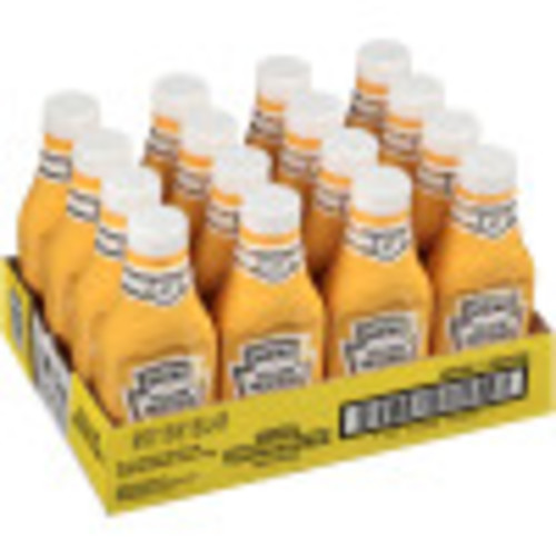 HEINZ Yellow Mustard Bottle, 12.75 oz. Bottles (Pack of 16) Kraft