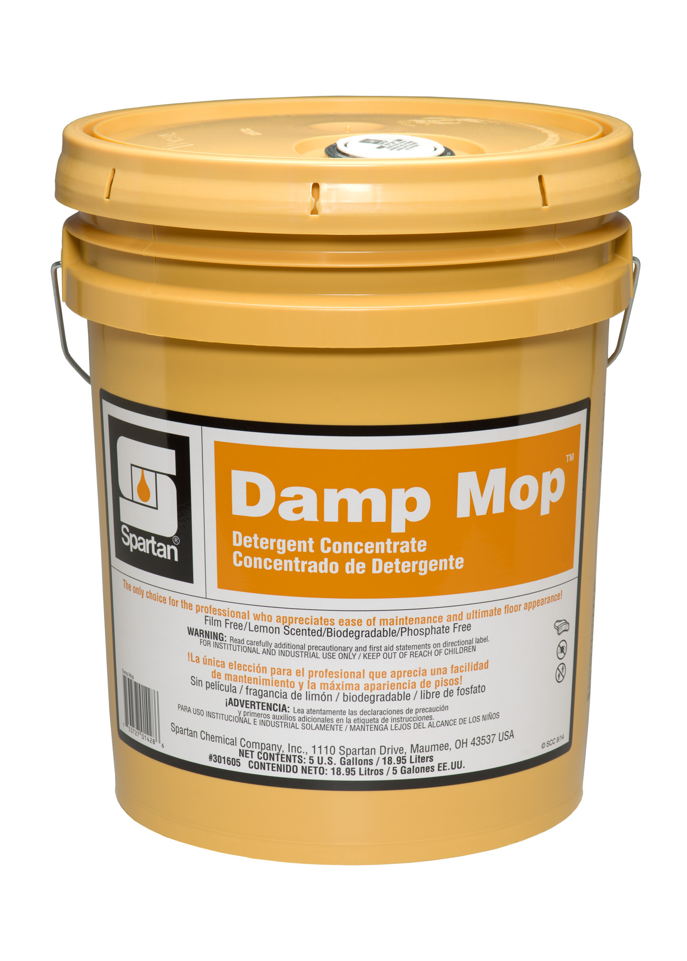 Spartan Chemical Company Damp Mop, 5 GAL PAIL