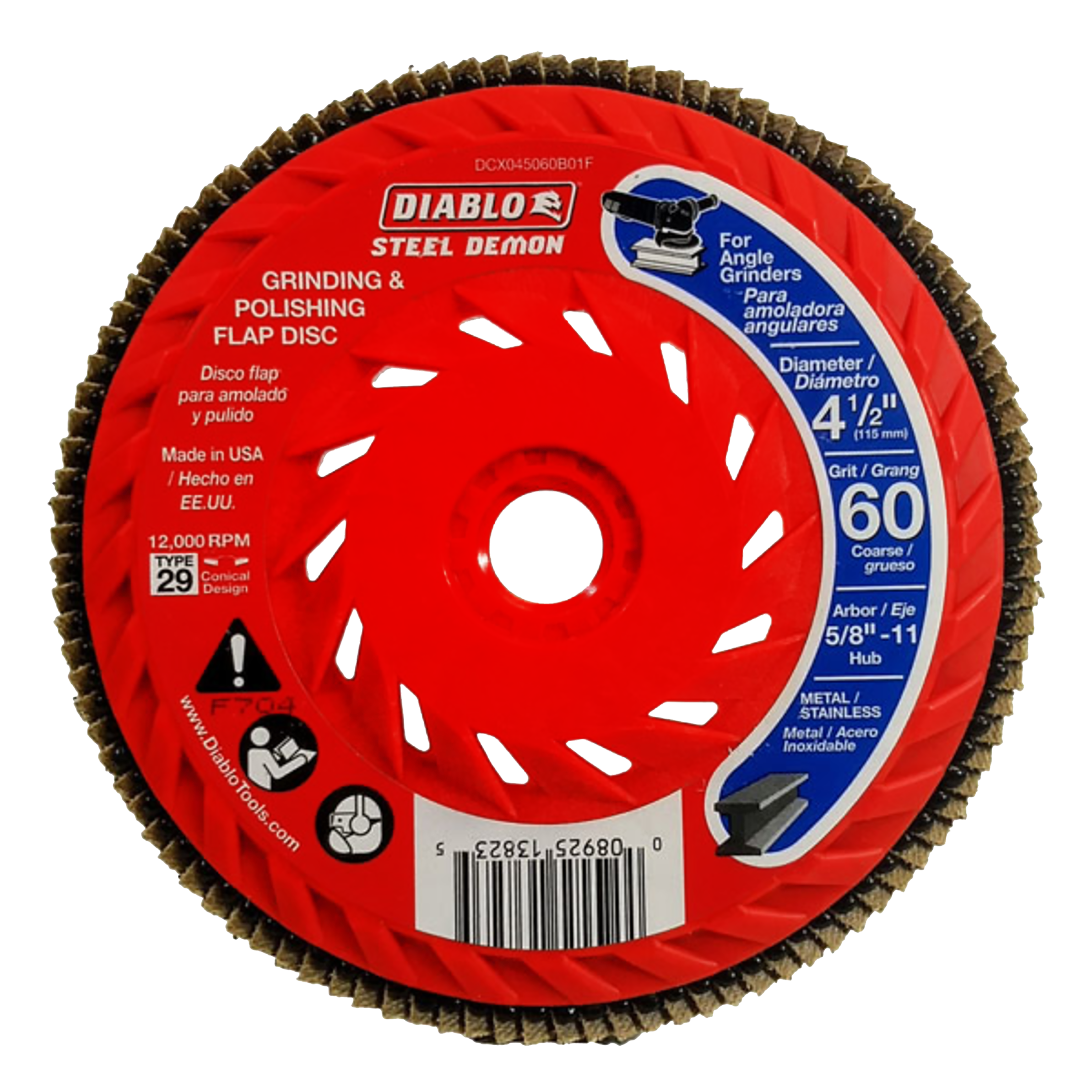 4-1/2 in. Flap Disc 60 Grit Speed Hub