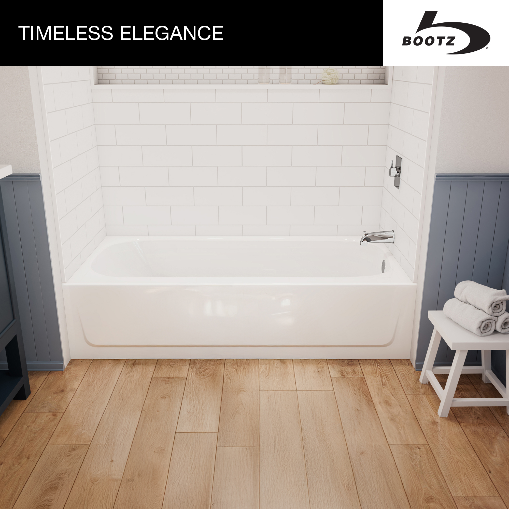Adds a modern, functional look to any bathroom