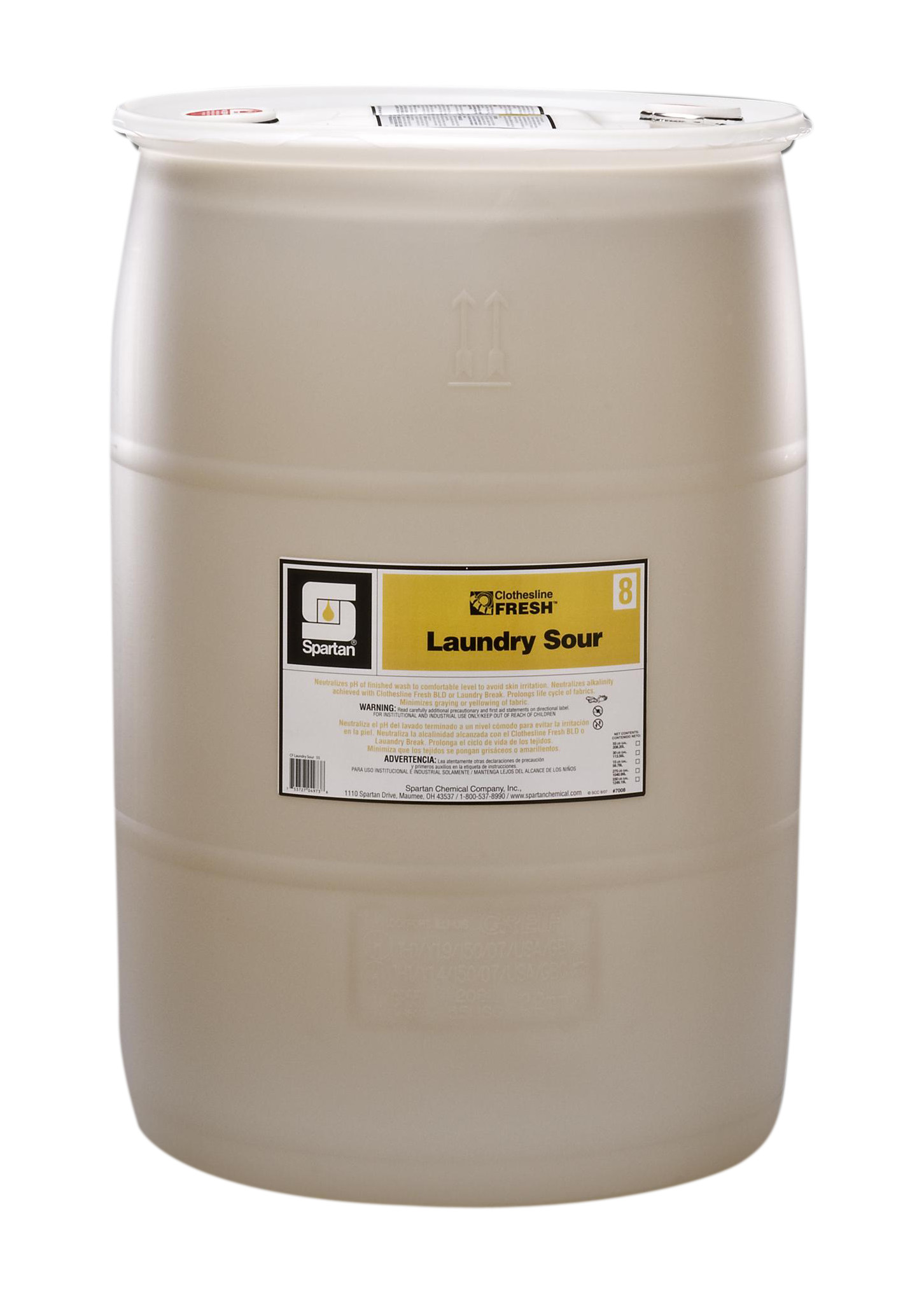 Spartan Chemical Company Clothesline Fresh Laundry Sour 8, 55 GAL DRUM