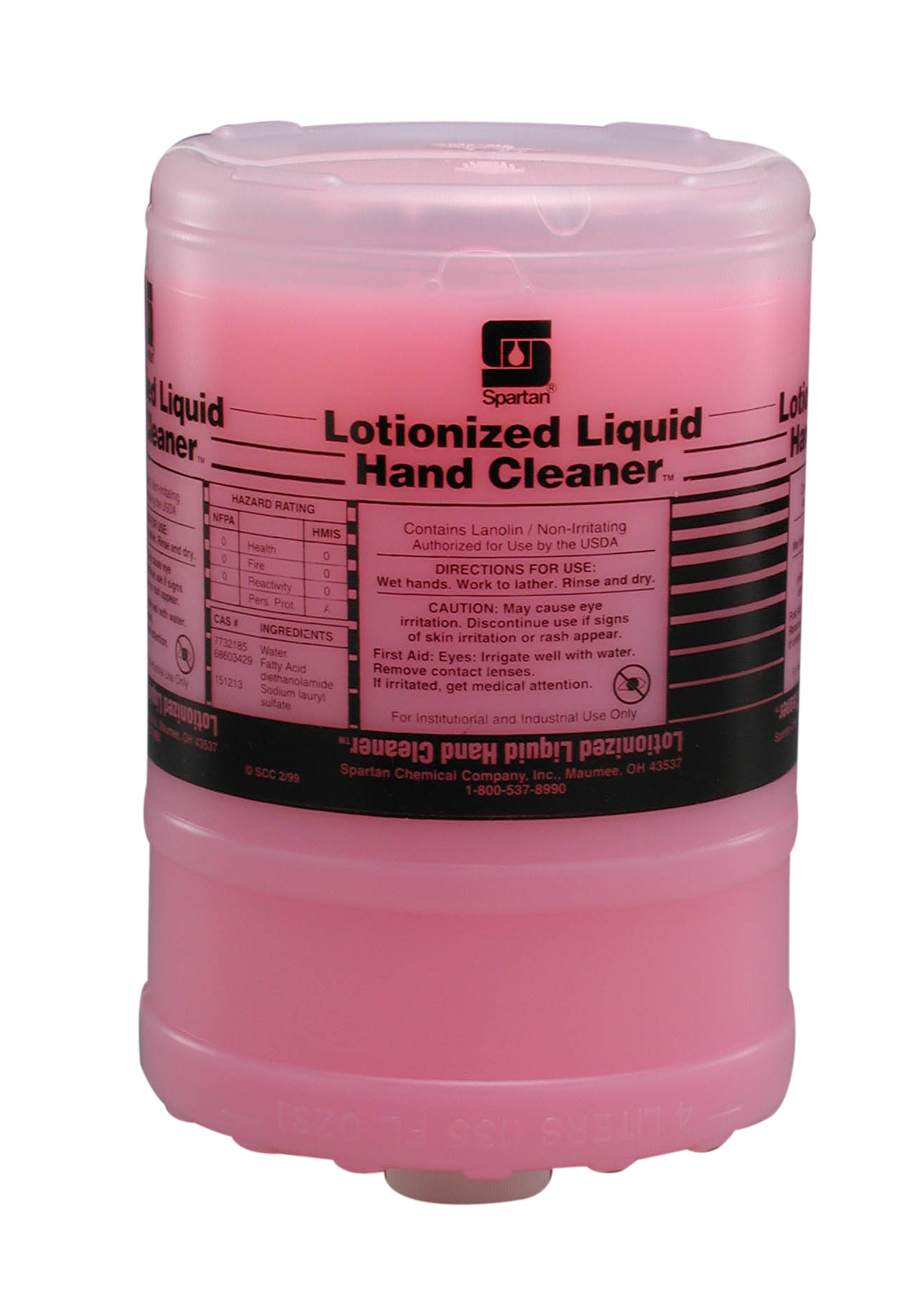 Spartan Chemical Company Lotionized Liquid Hand Cleaner (Flat Top), 1 GAL 4/CSE *Flat Top
