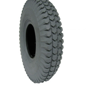 Pneumatic Tire with C248 Tread, Light Grey, 260x85, 10 x 3 Inch