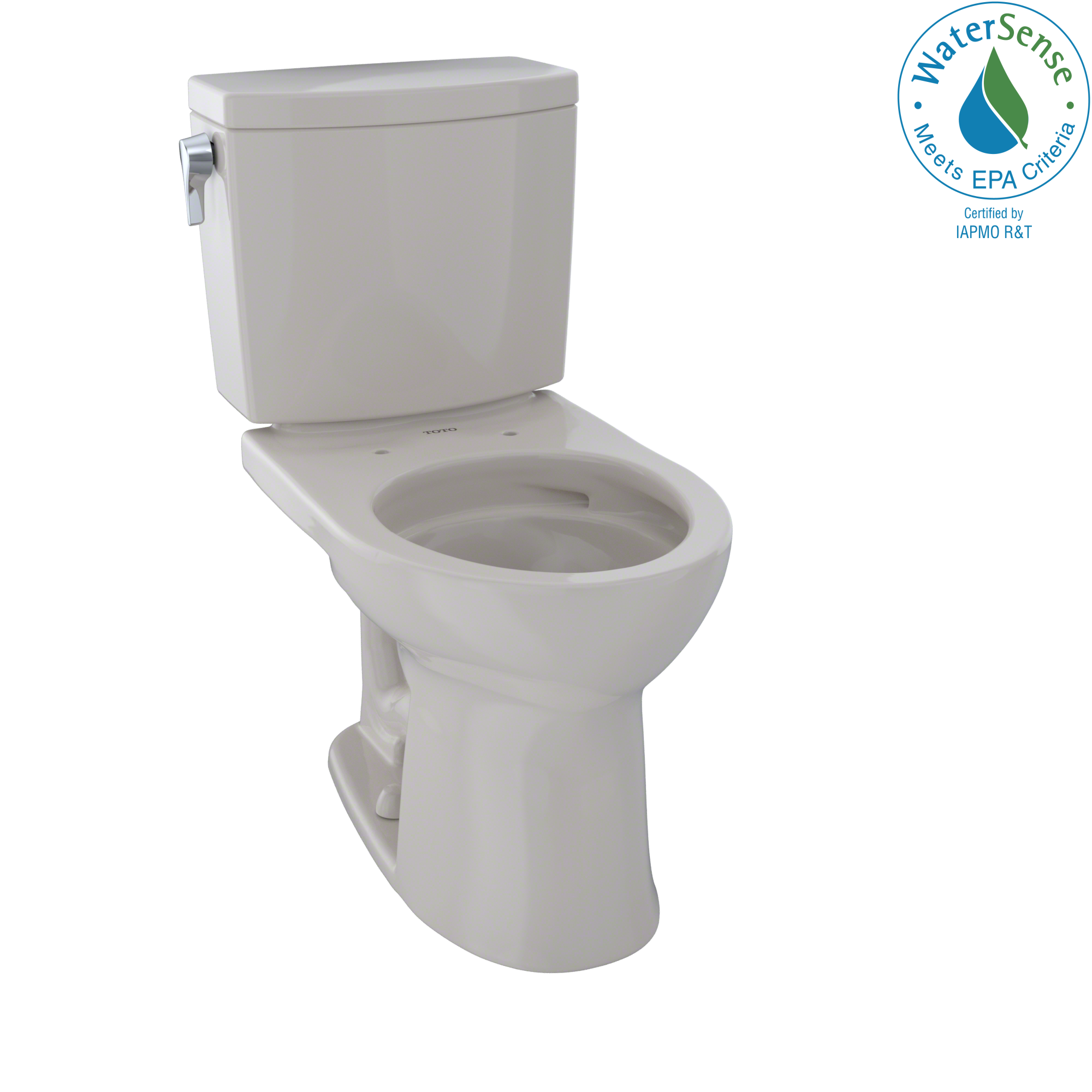 TOTO Drake II 1G Two-Piece Round 1.0 GPF Universal Height Toilet with CEFIONTECT, Sedona Beige, Vitreous China, CST453CUFG#12