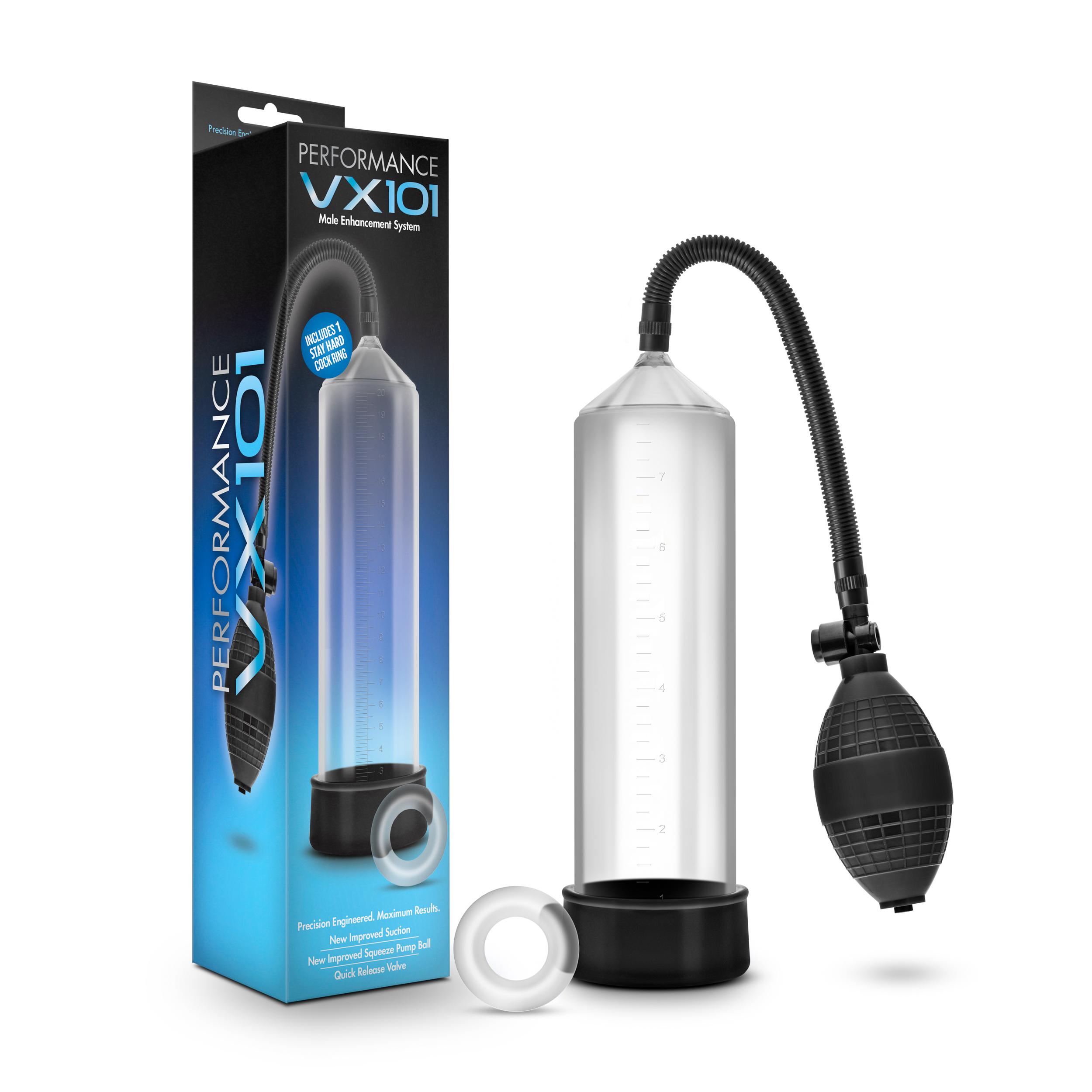 Blush Performance VX101 Beginner's Male Enhancement Clear Penis Pump