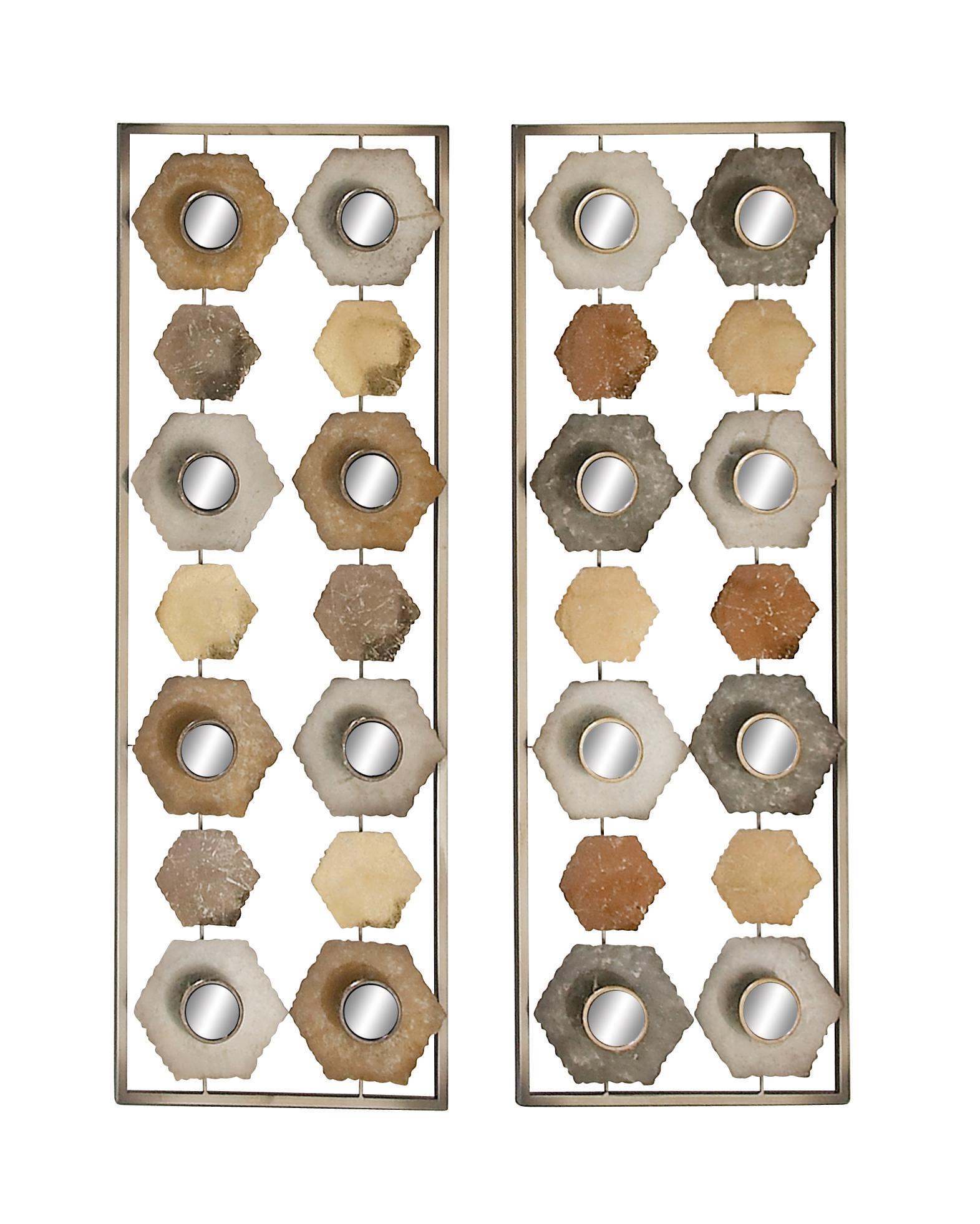 Metal  Wall Decor, 2 Assorted 12\"W, 35\"H(pack of 2)