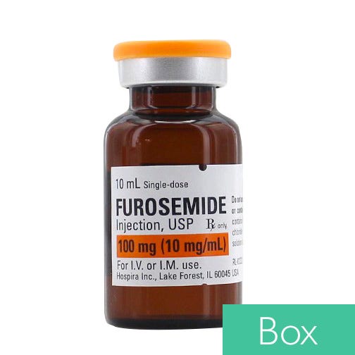 Furosemide 10mg/ml 10ml Single Dose Vial - 25/Box