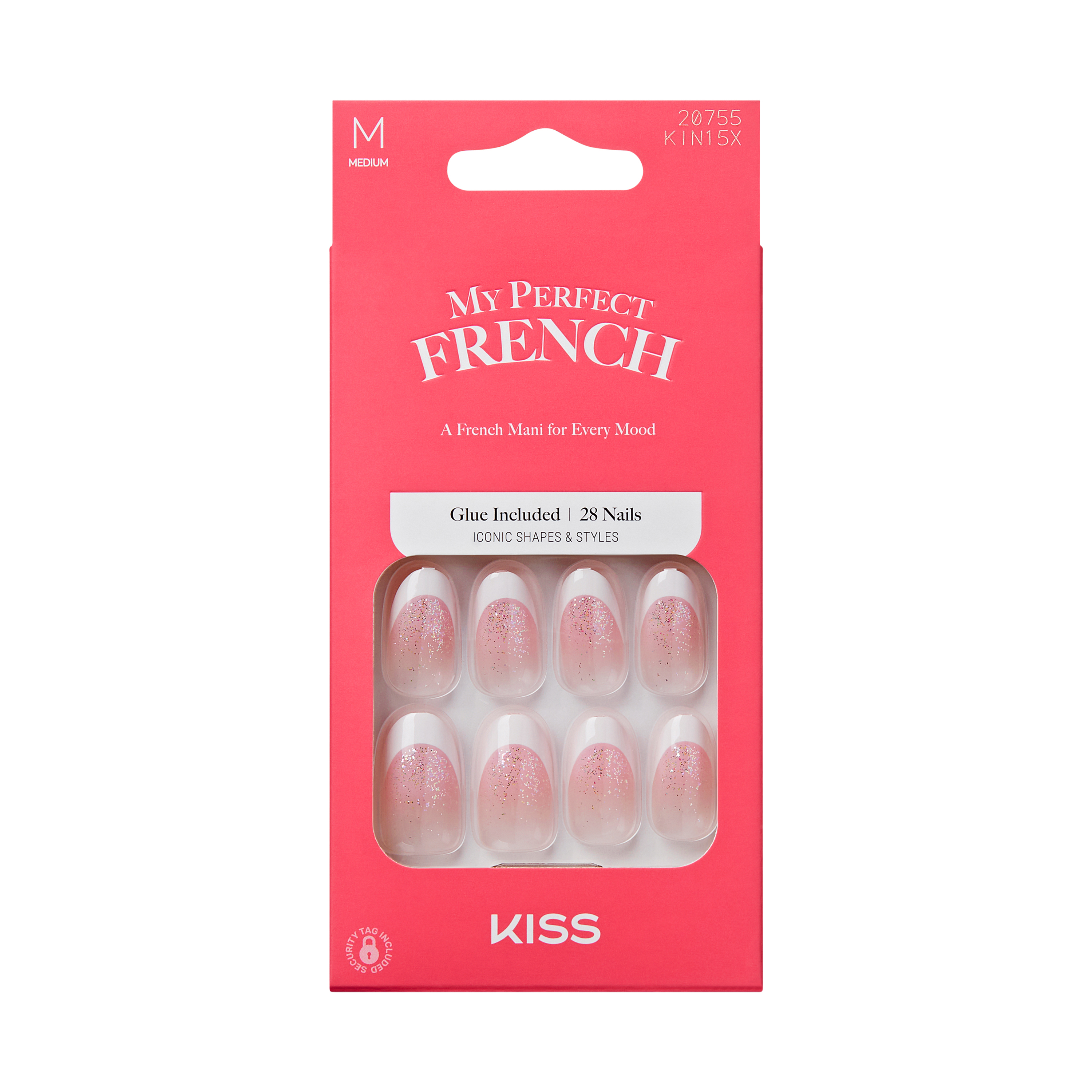 KISS My Perfect French Press On Glue Nails - Jealous