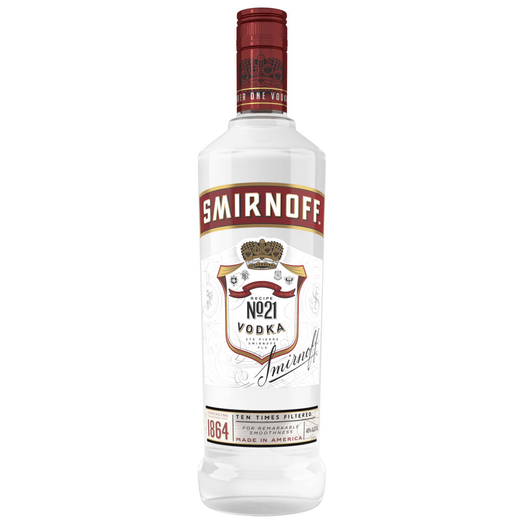 SMIRNOFF NO. 21 80 PROOF VODKA