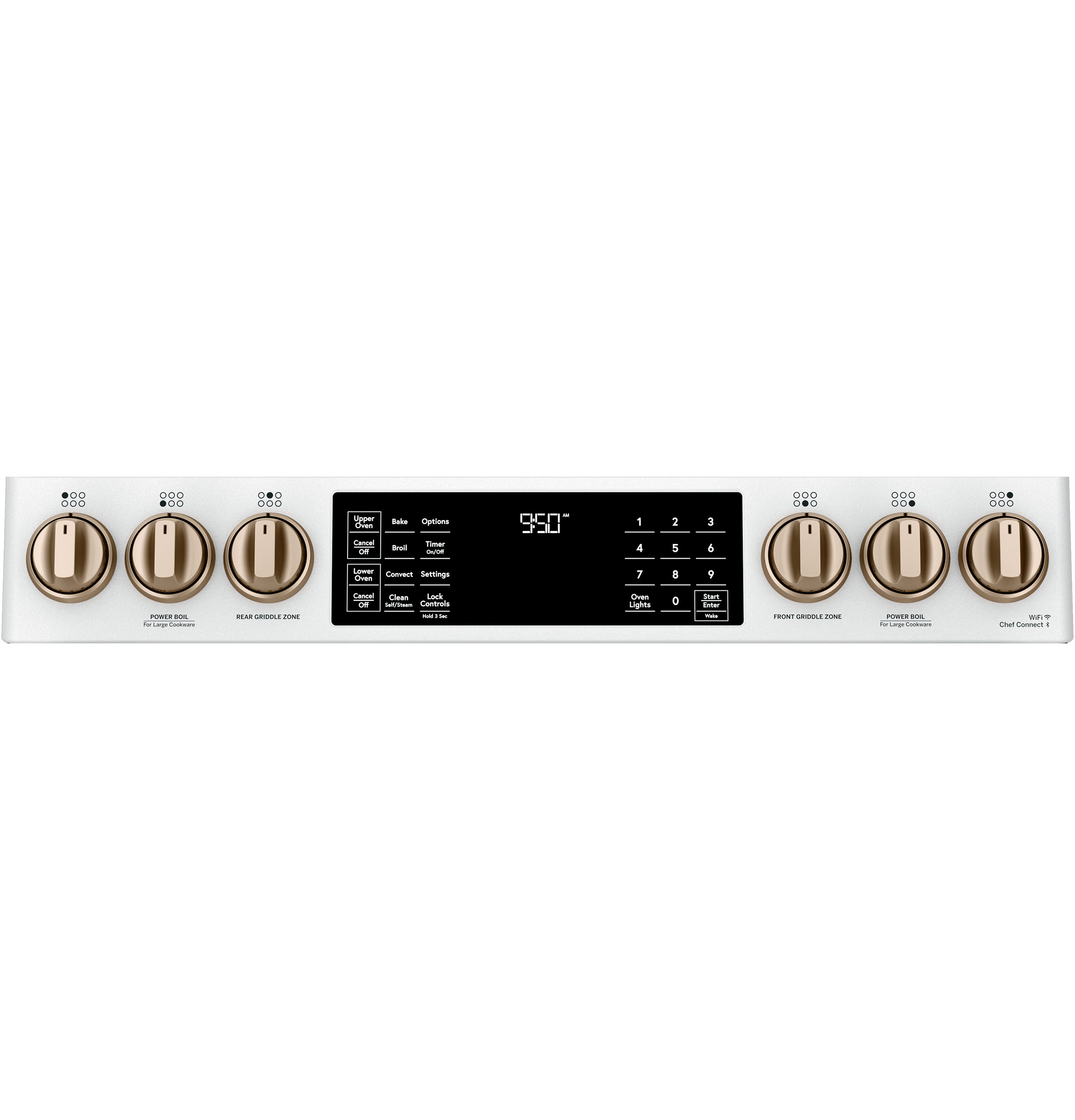 30" S/I Dual Fuel RG 6 Burners Slf Cln w/ Stm Cln Opt Cast Iron Griddle Dbl Oven True European Conv w/ Precise Air ADA Compliant — Connectable via built-in WiFi view 3