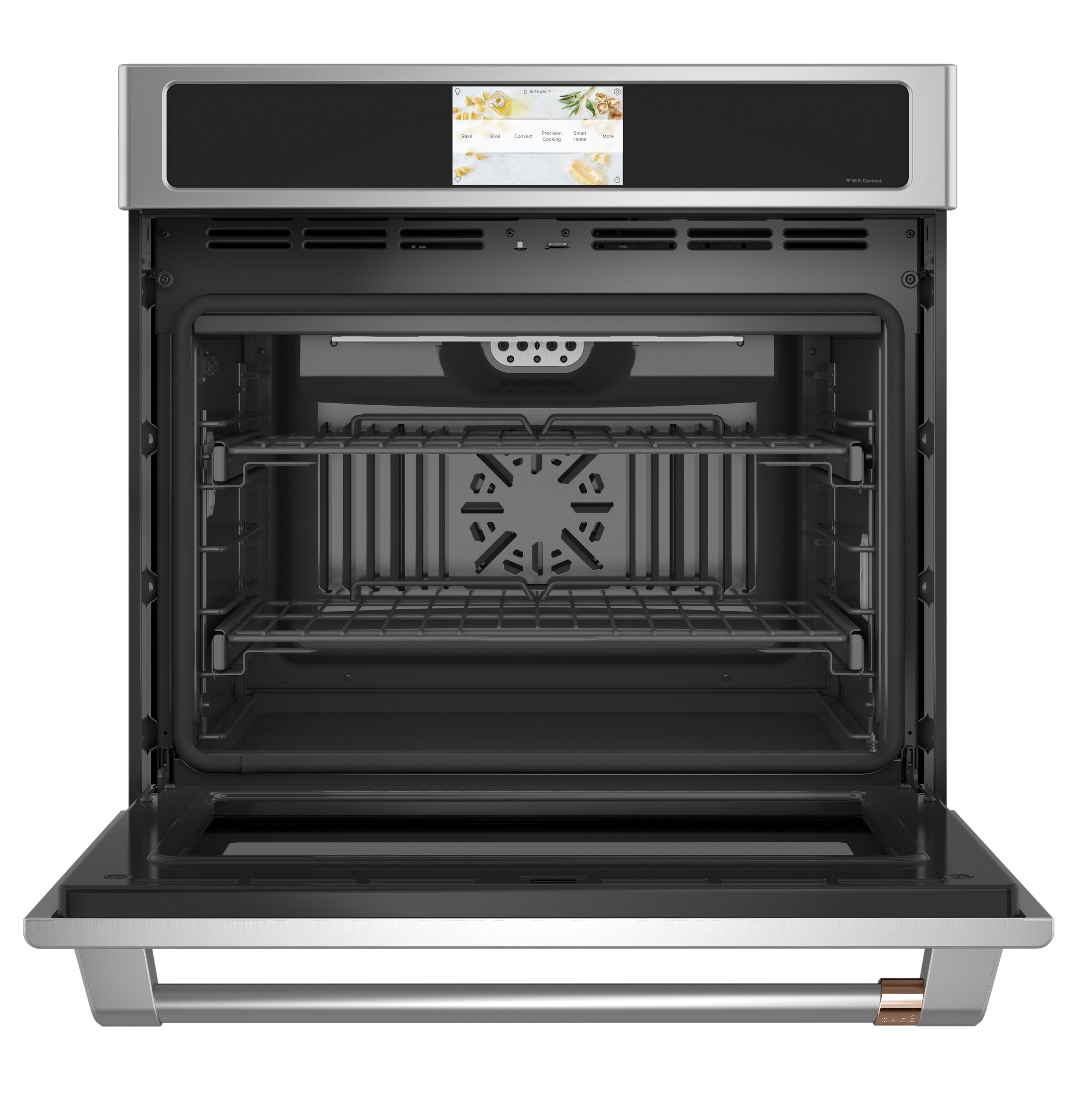 30" Width — Slf & Stm Cln — Conv Oven — 7" Full-Clr Tch LCD Scrn — 1x Roller Rck, Meat Prb — Prec Ckg, Hot-Air Fry, Stm-Assist — ADA Compliant — Connectable via built-in WiFi — Est Drop Date = JUN-26 view 4