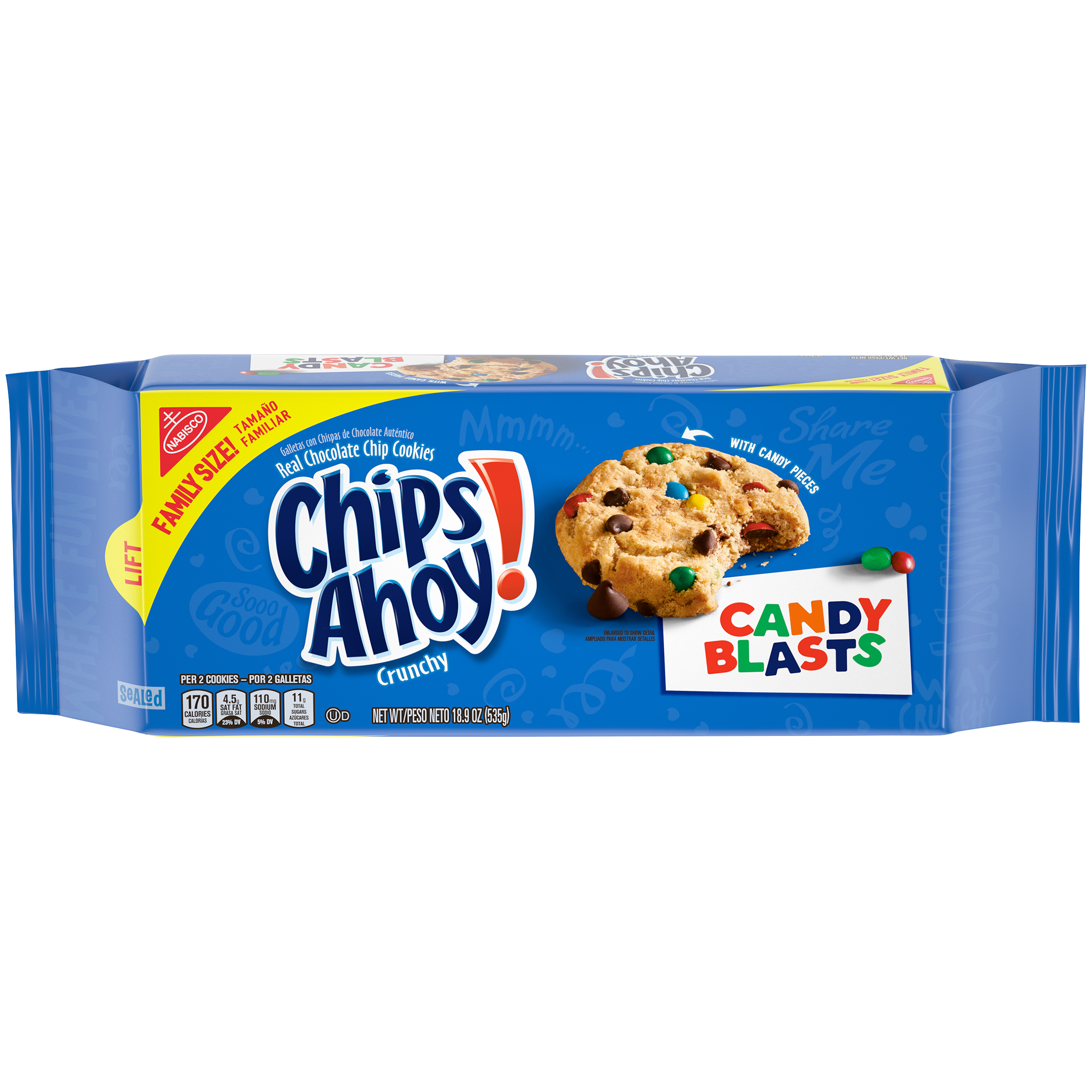 CHIPS AHOY! Candy Blast Family Size Cookies, 18.9 oz-thumbnail-0