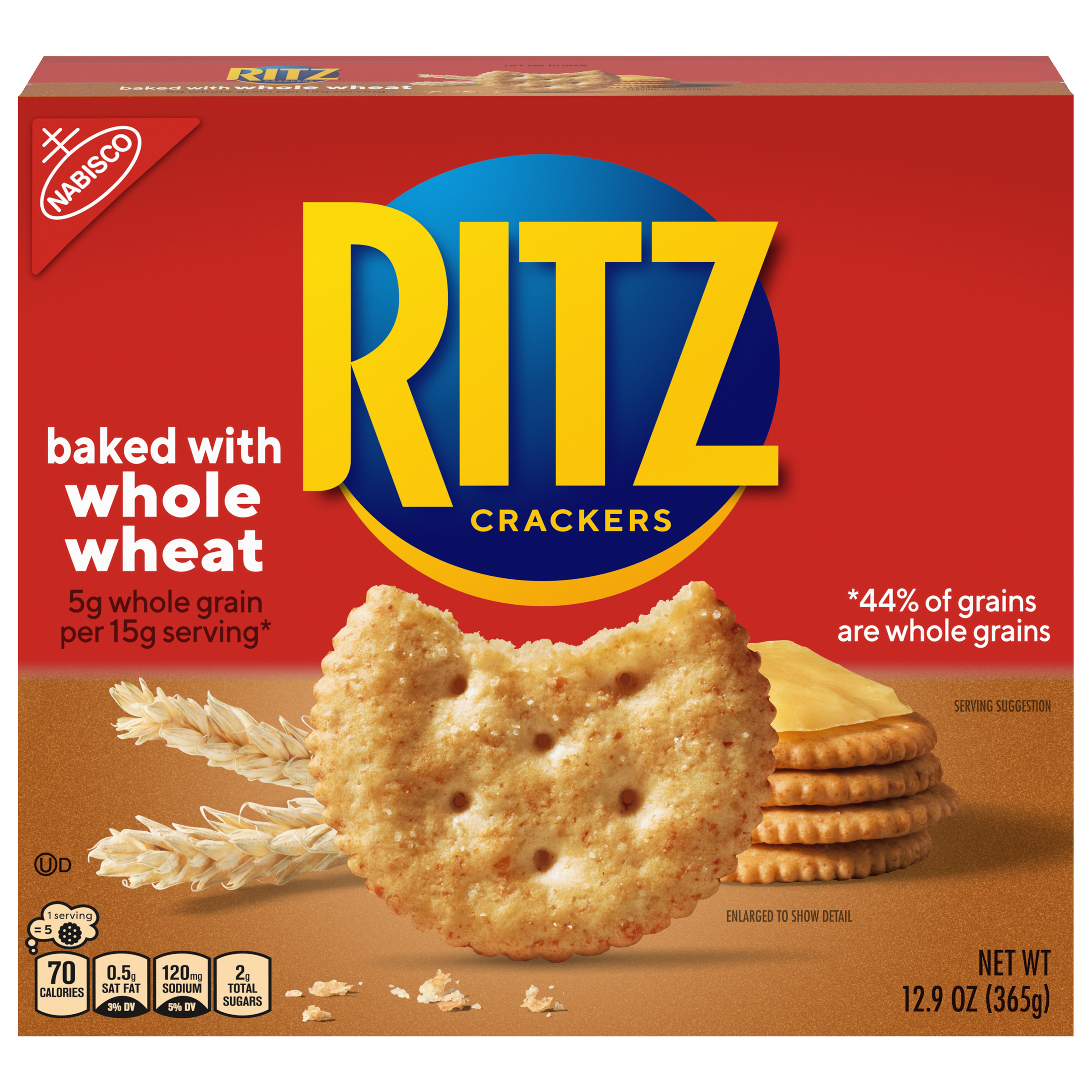 RITZ Whole Wheat Crackers, 12.9 oz-0