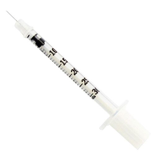 Insulin Syringe 3/10cc 31ga x 5/16", U-100, Ultra-Fine, 100/Box