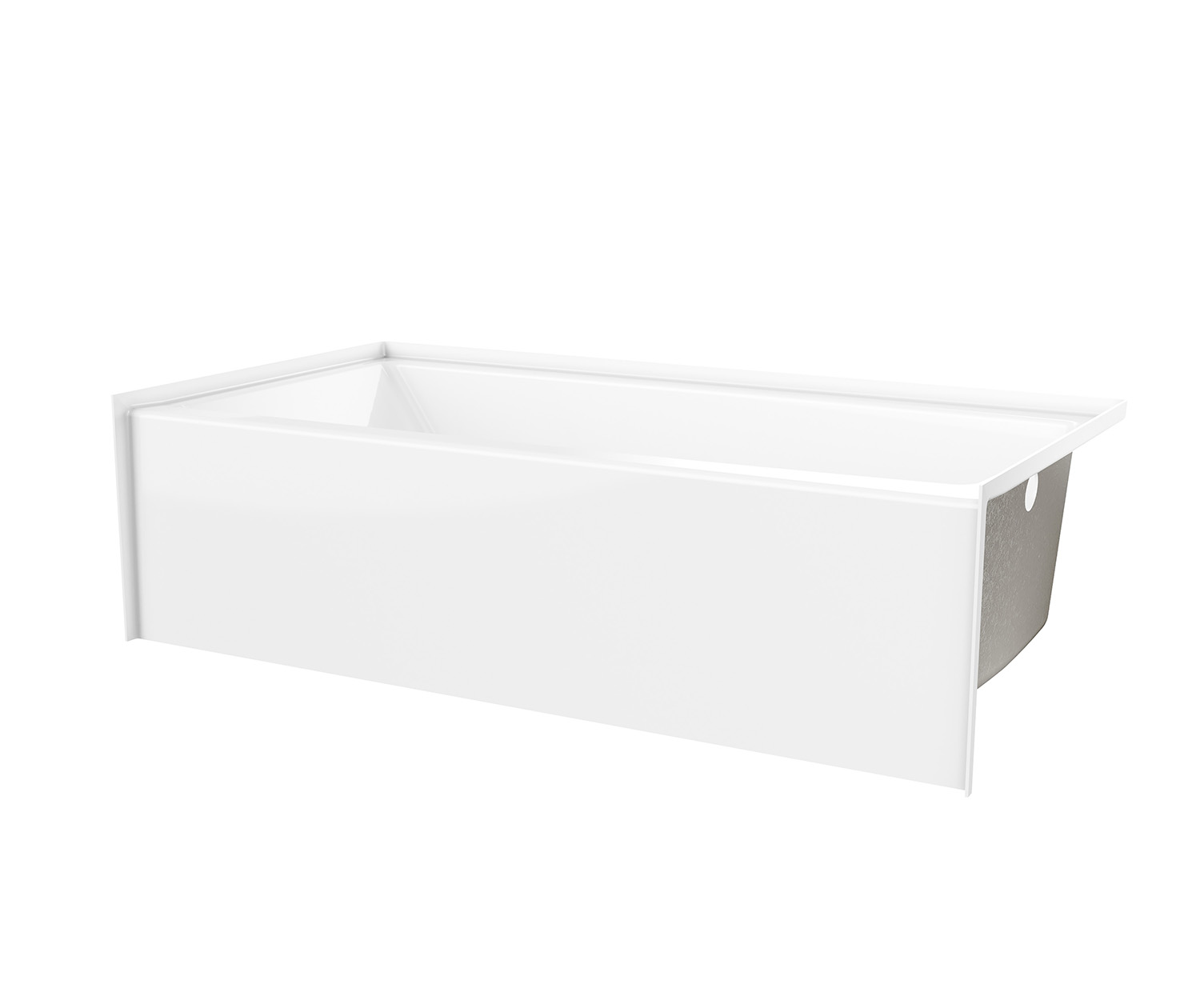 6030 SMIN 60 x 30 AcrylX Alcove Right-Hand Drain Bathtub in White view 7