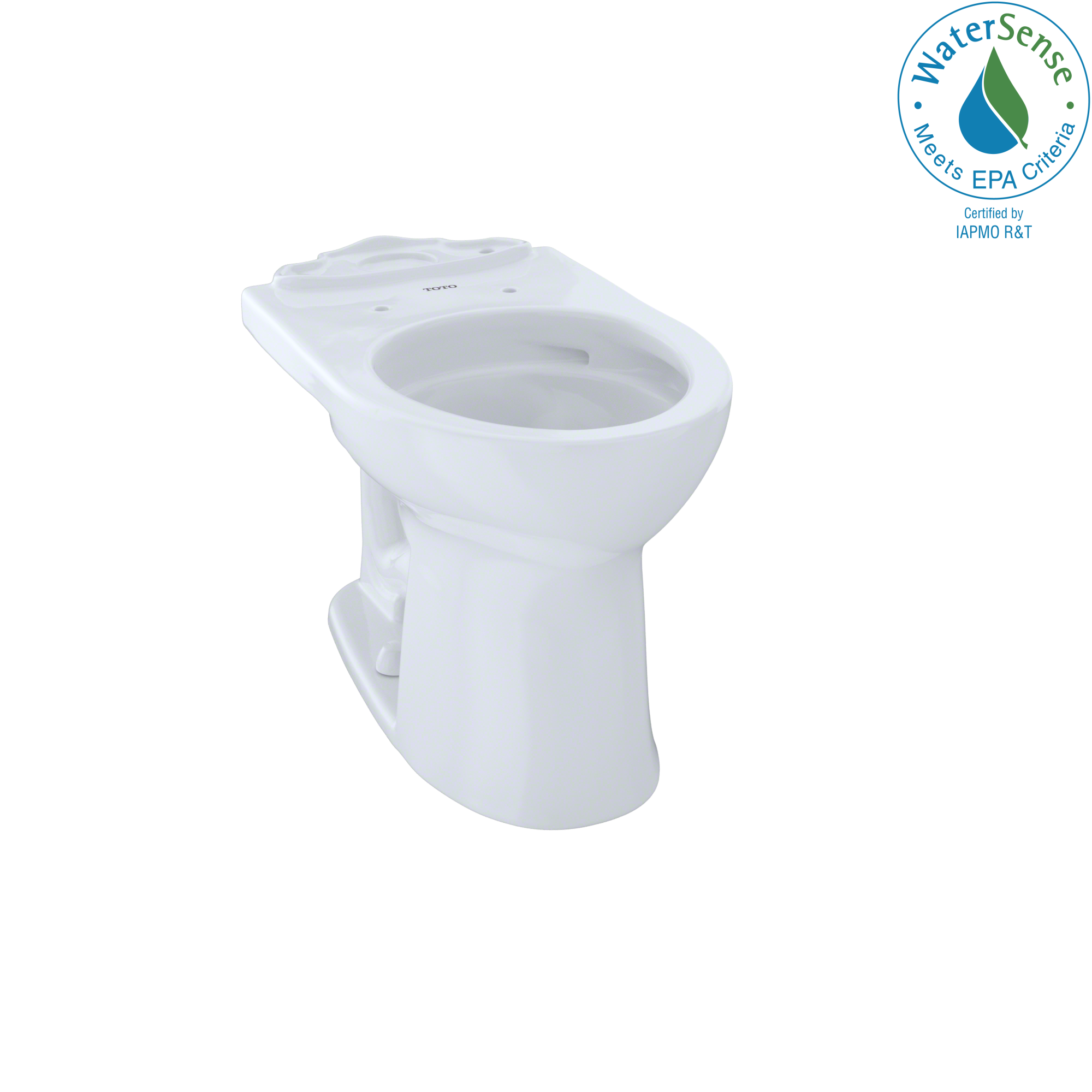 TOTO Drake II Universal Height Round Toilet Bowl with CEFIONTECT, Cotton White, Vitreous China, C453CUFG#01