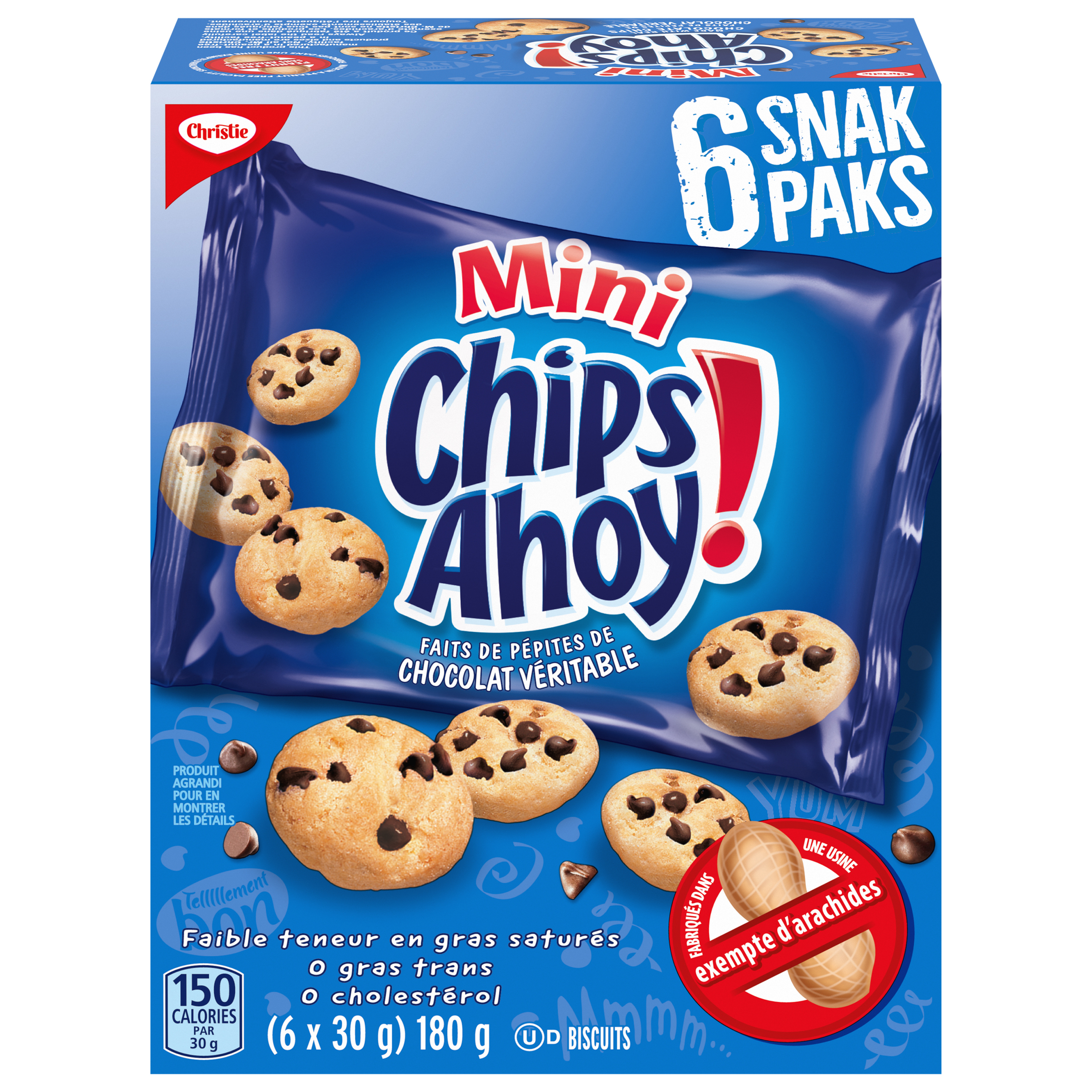 Mr. Christie Snak Paks Mini Chips Ahoy! Cookies 180G-1