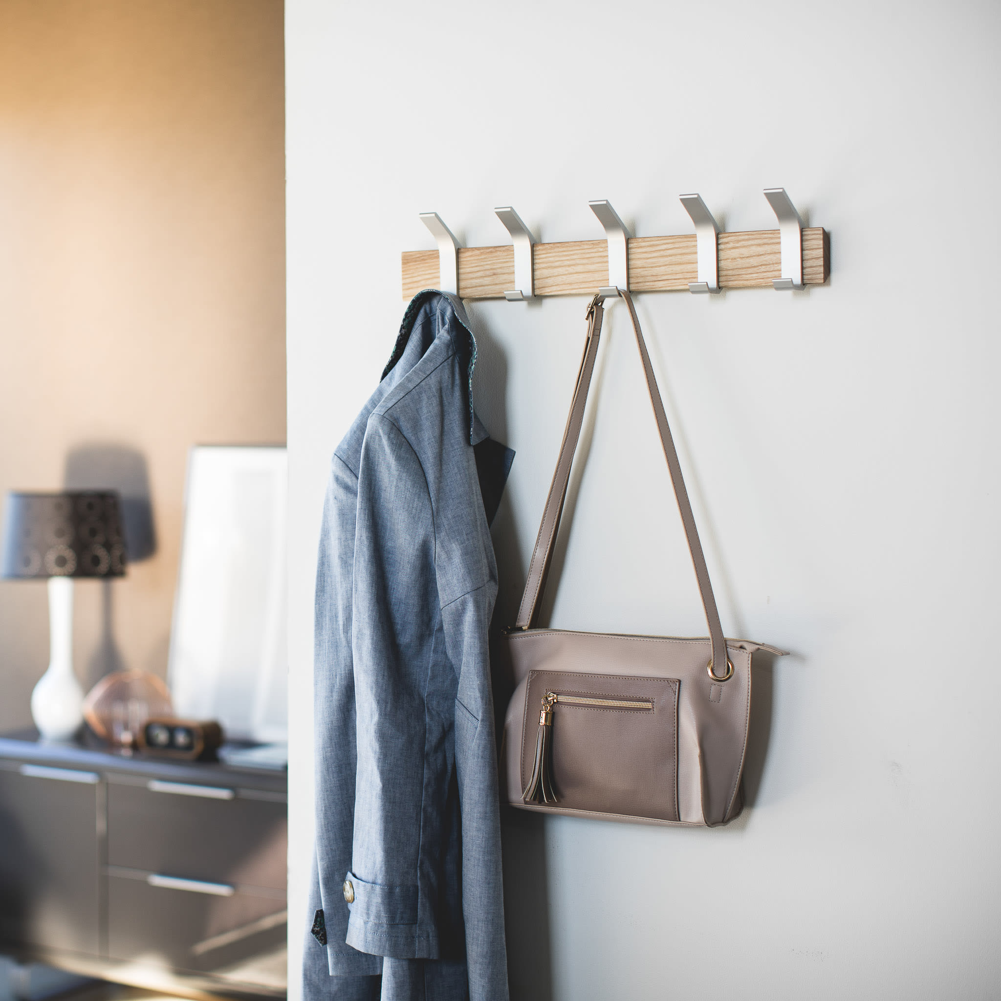 Wall-Mounted Coat Hooks : Minimalist & Sturdy