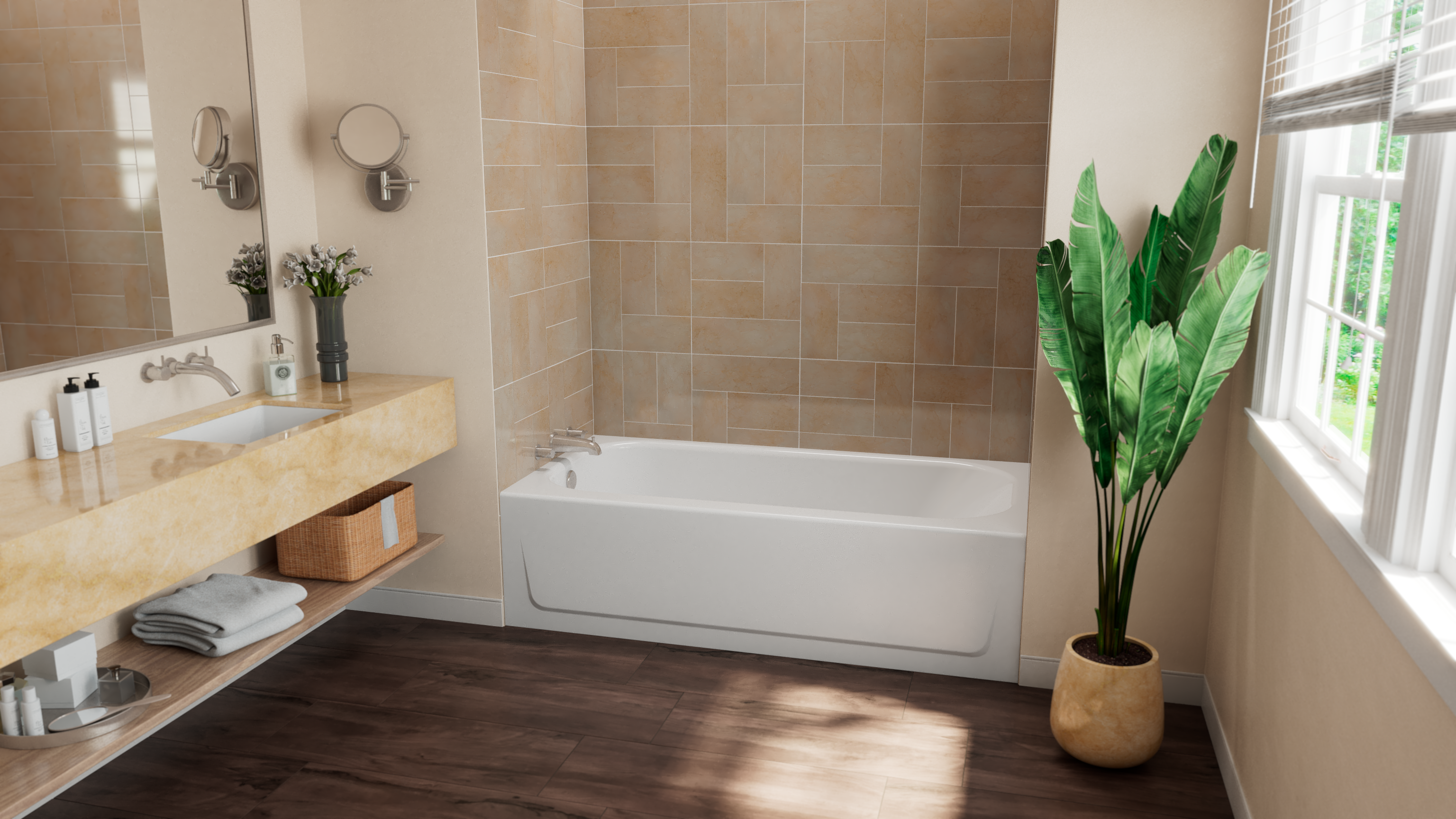 MauiCast Plus 6032 Alcove Bathtub view 4