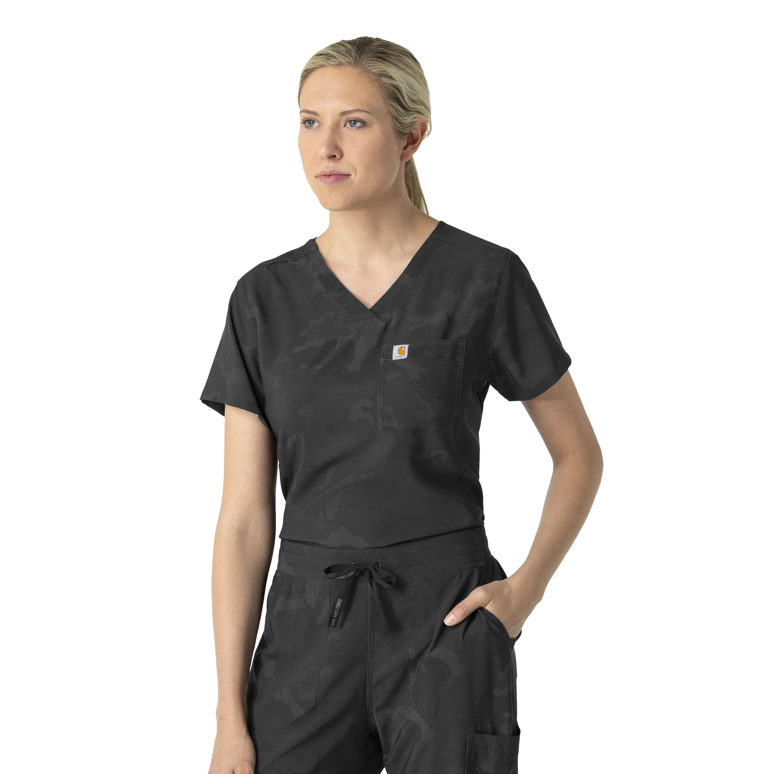 Women&#8216;s Tuck-In Print Scrub Top-Carhartt