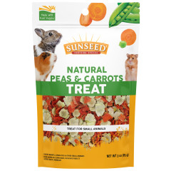 Image of Sunseed Natural Peas & Carrots Treat for Small Animals, 3 oz
