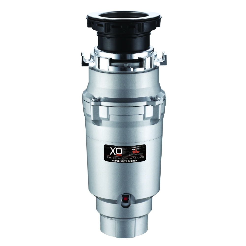 XO Appliances 1/2 HP 3 Year Warranty, Continuous Feed waste disposal