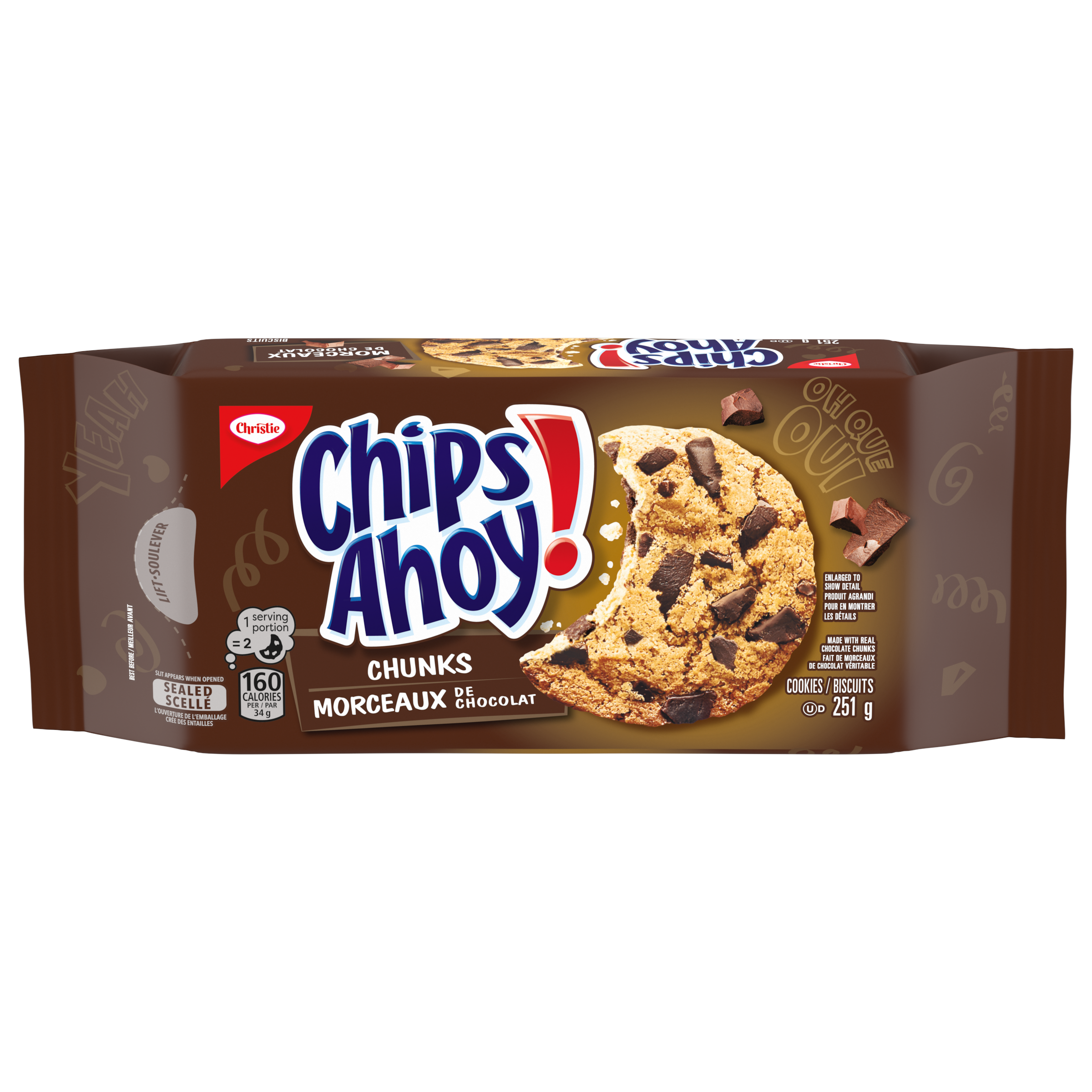 CHIPS AHOY! Chunks Chocolate Chip Cookies 251g-0