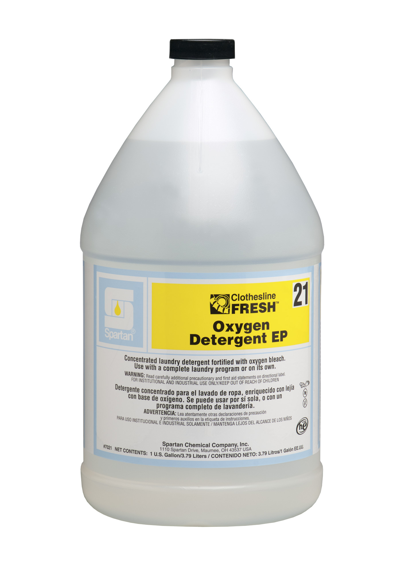 Spartan Chemical Company Clothesline Fresh Oxygen Detergent EP 21, 1 GAL 4/CSE