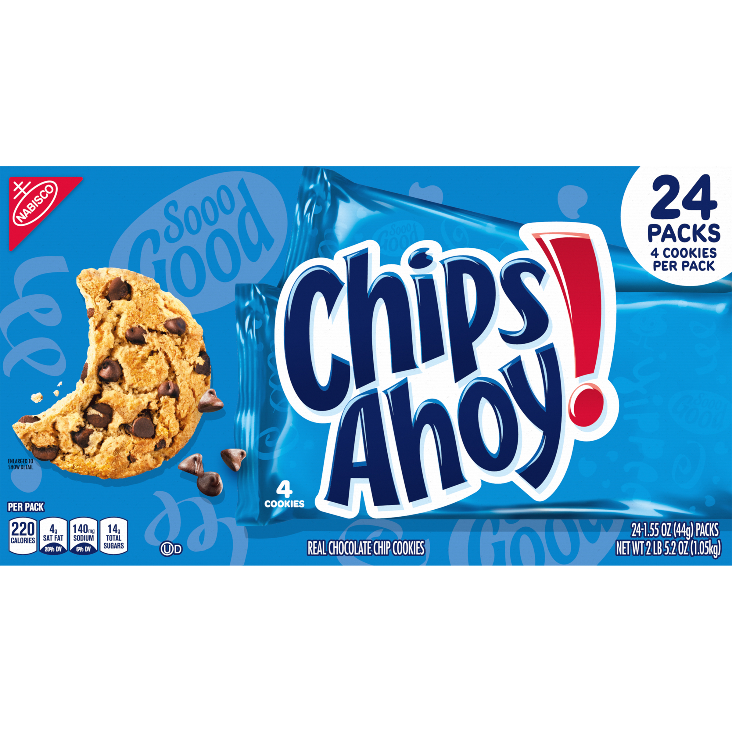 CHIPS AHOY! Original Chocolate Chip Cookies, 24 - 1.55 oz Snack Packs-thumbnail-2
