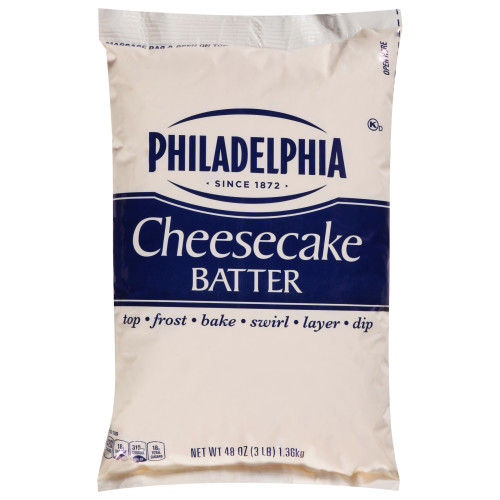 PHILADELPHIA Cheesecake Batter, 3 lb. Pouch (Pack of 4) 