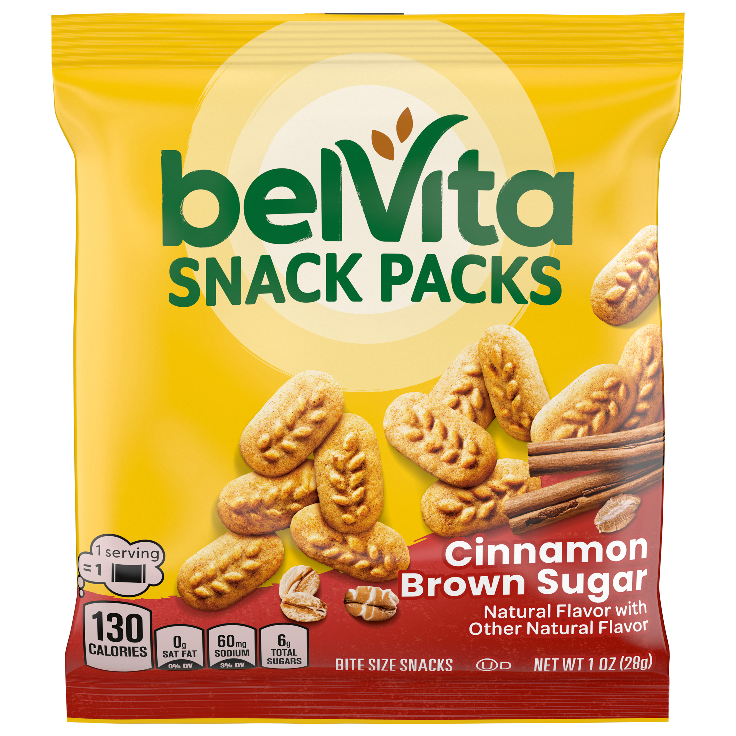 BELVITA Bites Cinnamon Brown Sugar Mini Breakfast Biscuits 1 OZ-0