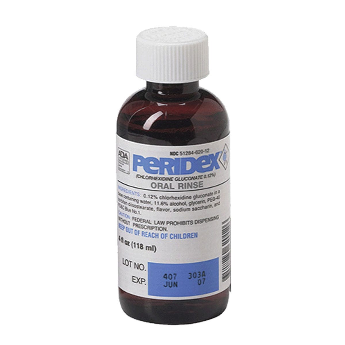 Peridex Chlorhexidine Gluconate 0.12% Oral Rinse 1 Pint Bottle