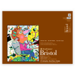 Strathmore 400 Series Bristol Paper Pad, Vellum Finish, 2-Ply, Tape Binding, 15 Sheet, 18x24 inch