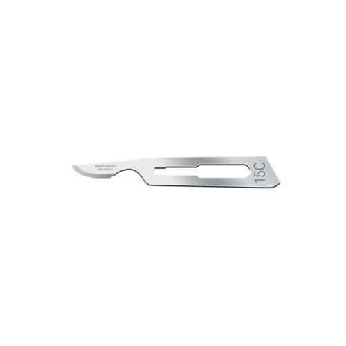 Swann-Morton® Surgical Blade #15C Stainless Steel Sterile - 100/Box