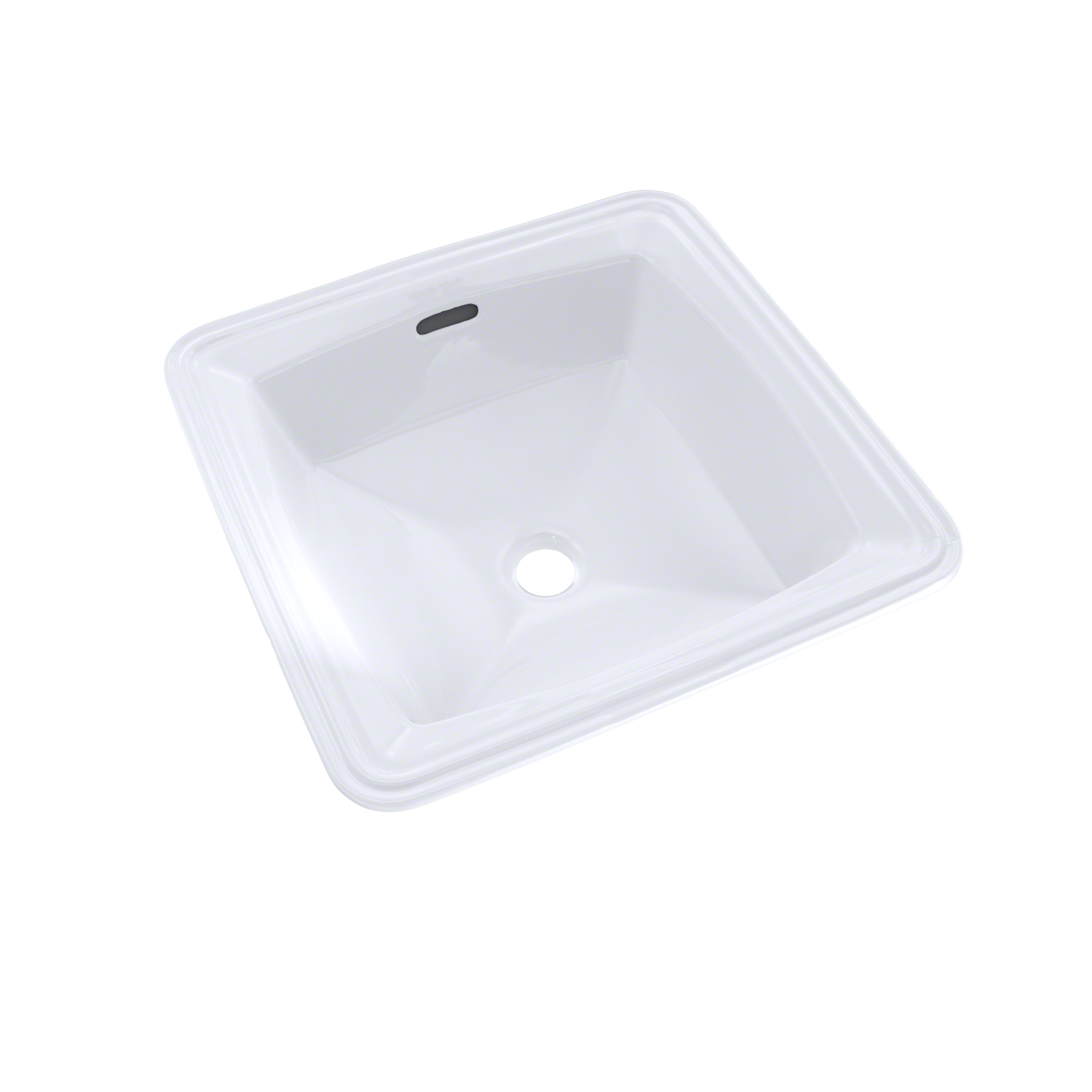 TOTO Connelly Square Undermount Bathroom Sink with CEFIONTECT, Cotton White, Vitreous China, LT491G#01