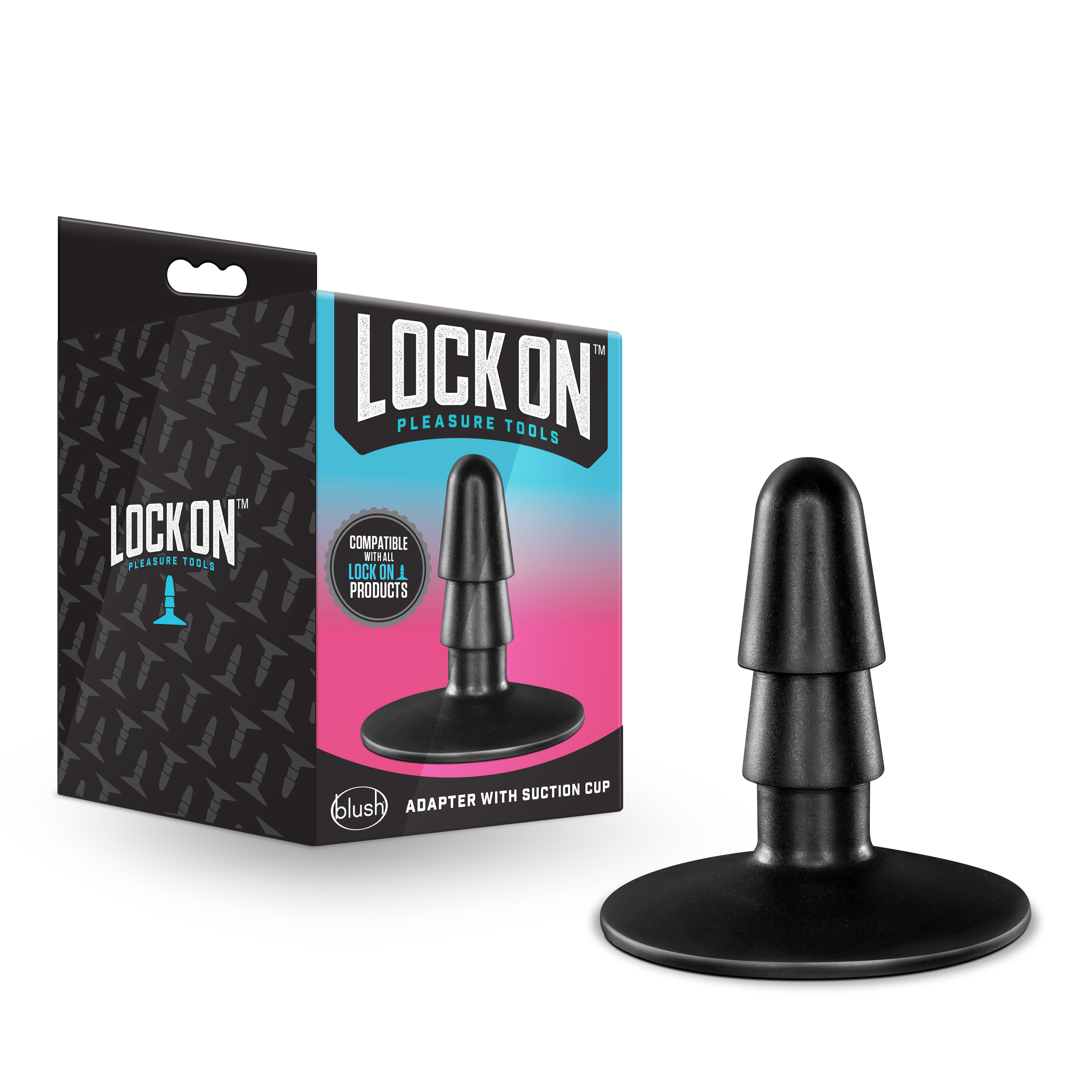 Blush Lock On Adapter with Suction Cup - Black