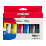 AMSTERDAM STANDARD ACRYLIC 6 X 20ML PRIMARY SET