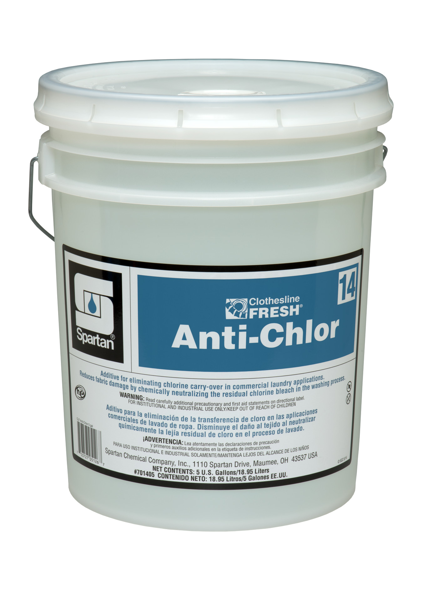 Spartan Chemical Company Clothesline Fresh Anti-Chlor 14, 5 GAL PAIL